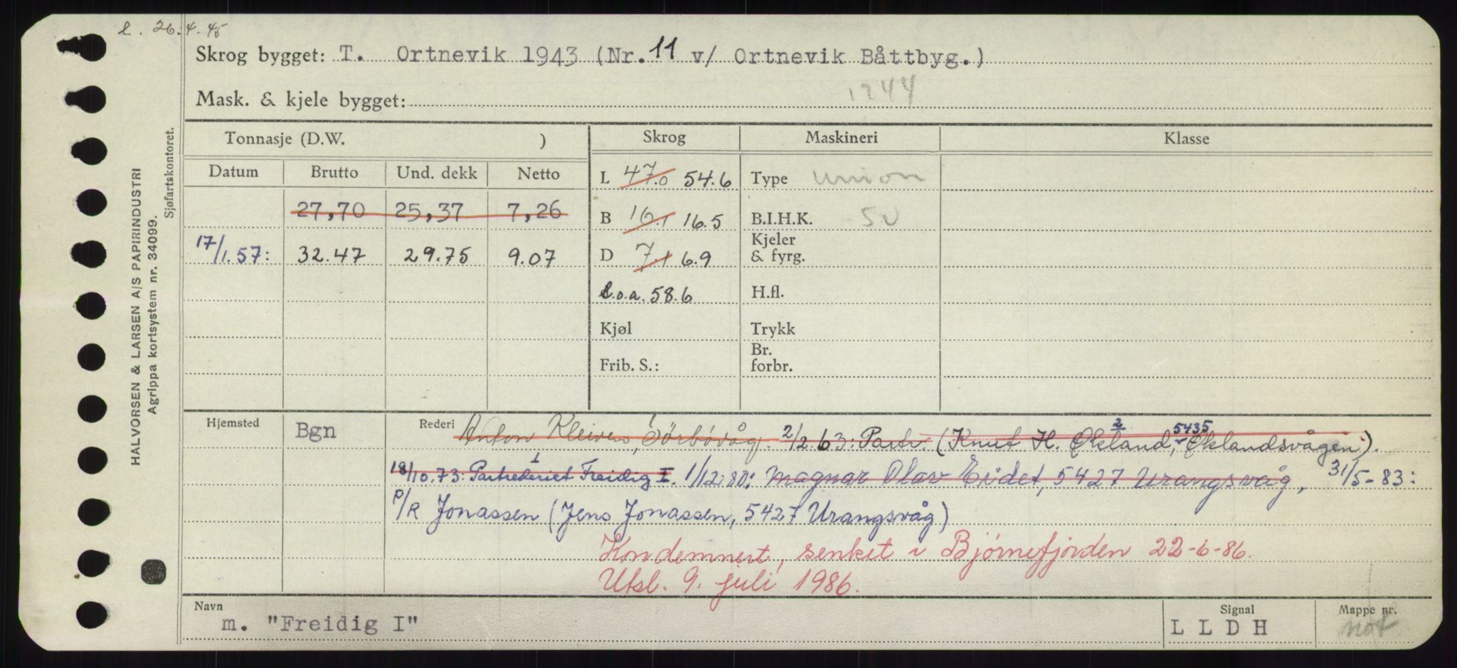 Sjøfartsdirektoratet med forløpere, Skipsmålingen, RA/S-1627/H/Hd/L0011: Fartøy, Fla-Får, p. 363