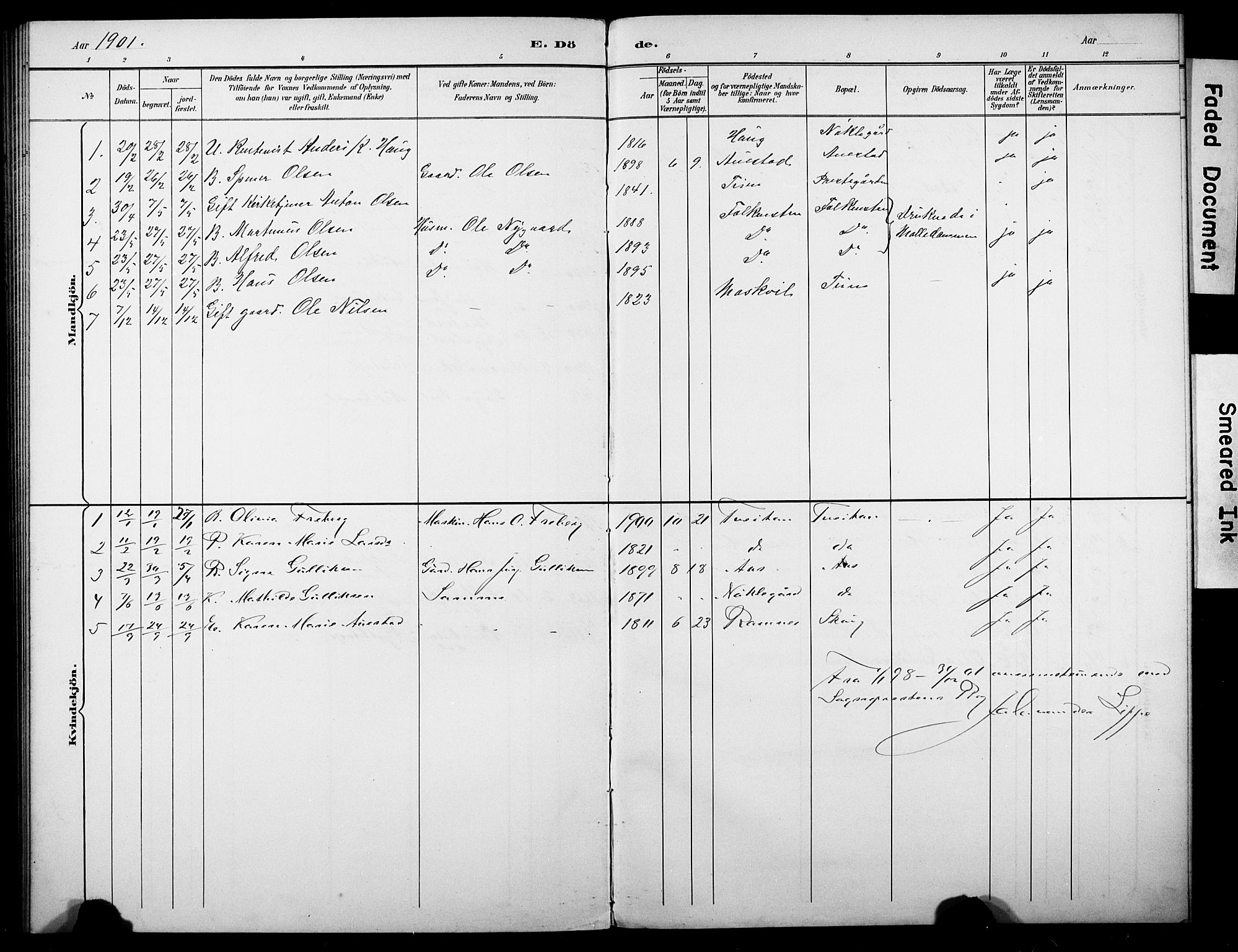 Borre kirkebøker, AV/SAKO-A-338/G/Gb/L0003: Parish register (copy) no. II 3, 1893-1905