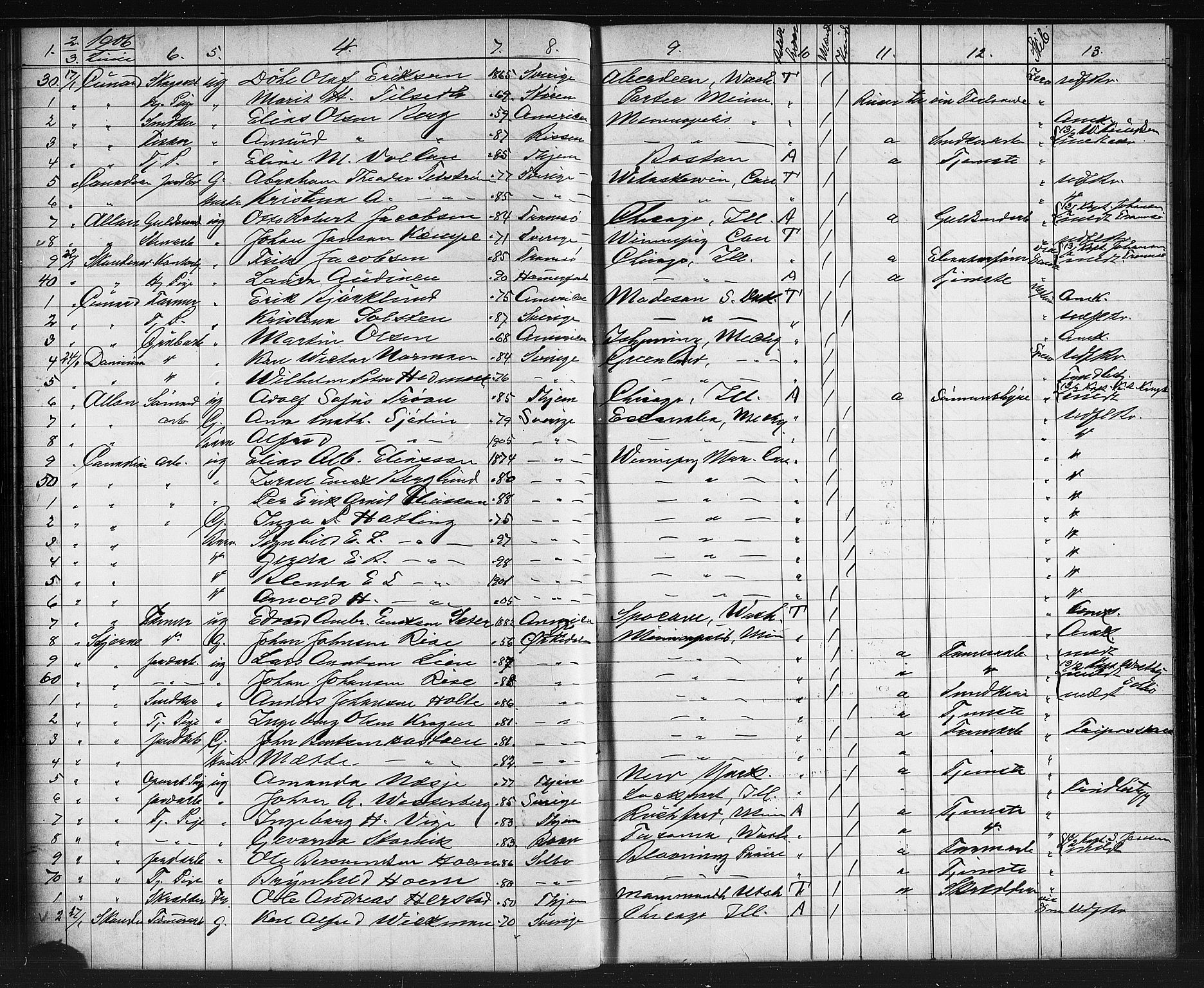 Trondheim politikammer, AV/SAT-A-1887/1/32/L0013: Emigrantprotokoll XII, 1904-1907