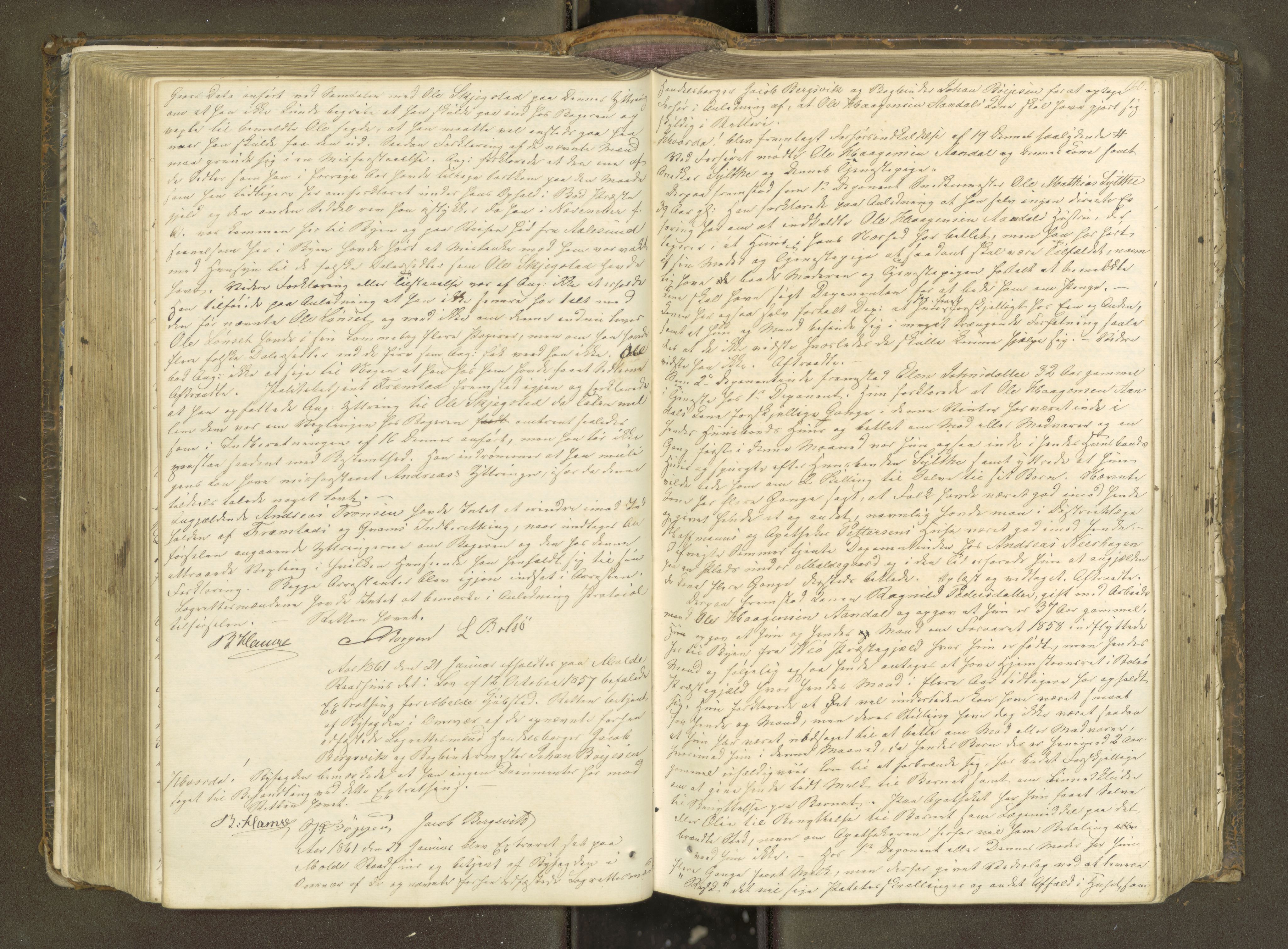 Molde byfogd, AV/SAT-A-0025/1/1A/L0009: Justisprotokoll, 1858-1863, p. 159b-160a