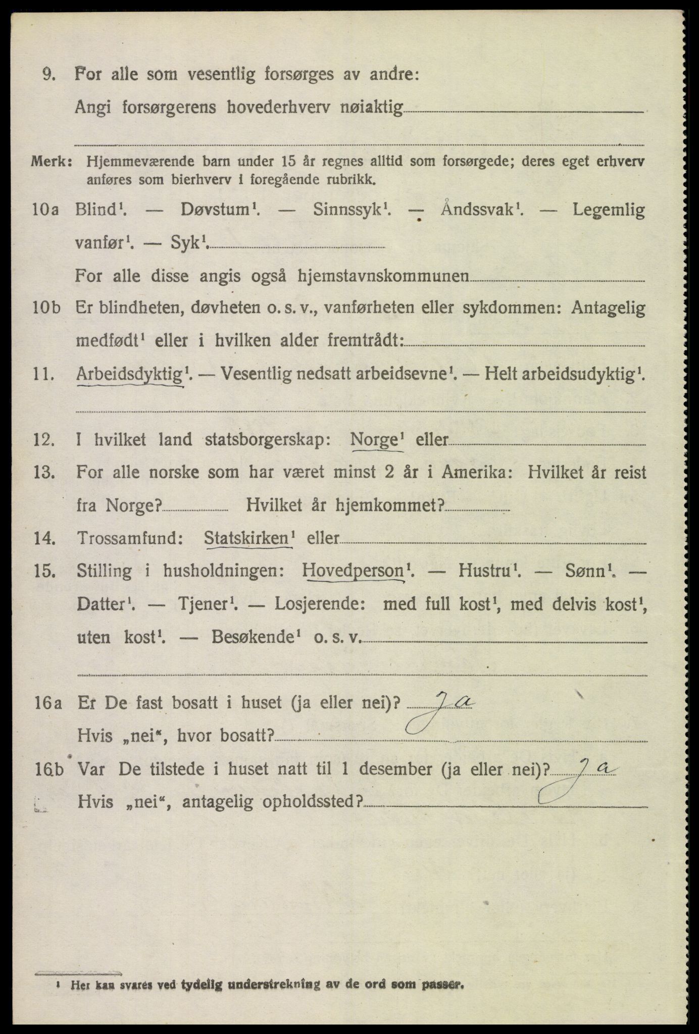 SAH, 1920 census for Elverum, 1920, p. 23605