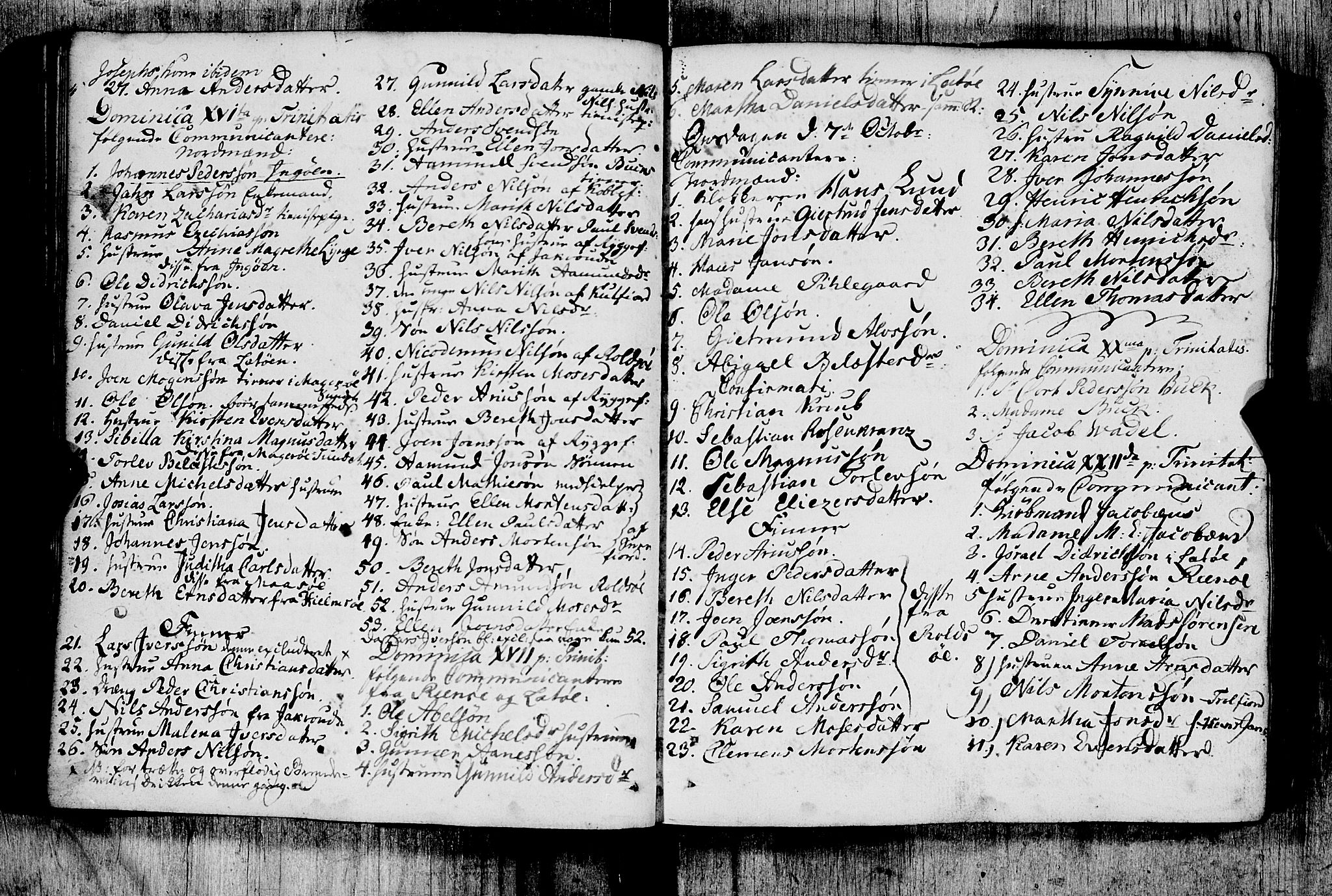 Måsøy sokneprestkontor, AV/SATØ-S-1348/B/L0026: Communicants register no. 26 (1), 1749-1804