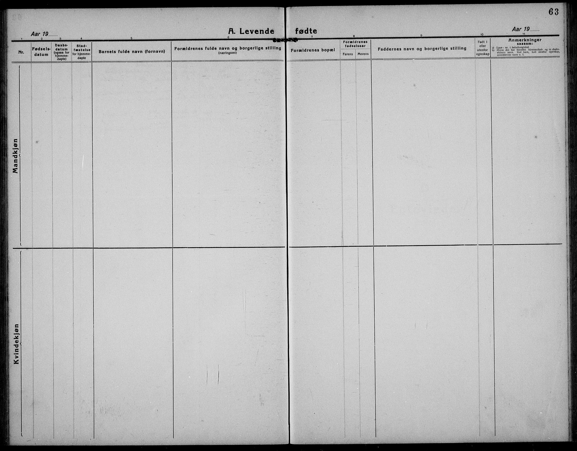 Hetland sokneprestkontor, SAST/A-101826/30/30BB/L0012: Parish register (copy) no. B 12, 1922-1940, p. 63