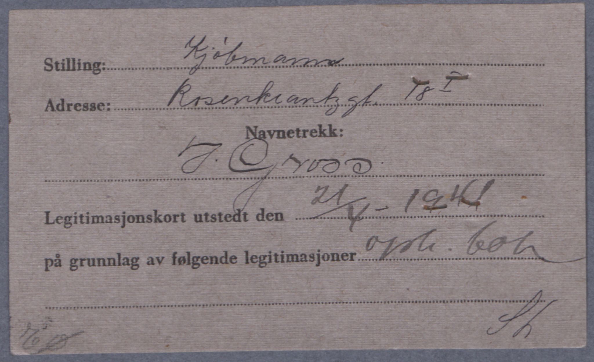 Sosialdepartementet, Våre Falne, AV/RA-S-1708/E/Ee/L0021A: Fotografier av jøder på legitimasjonskort (1941-42), 1941-1942, p. 160