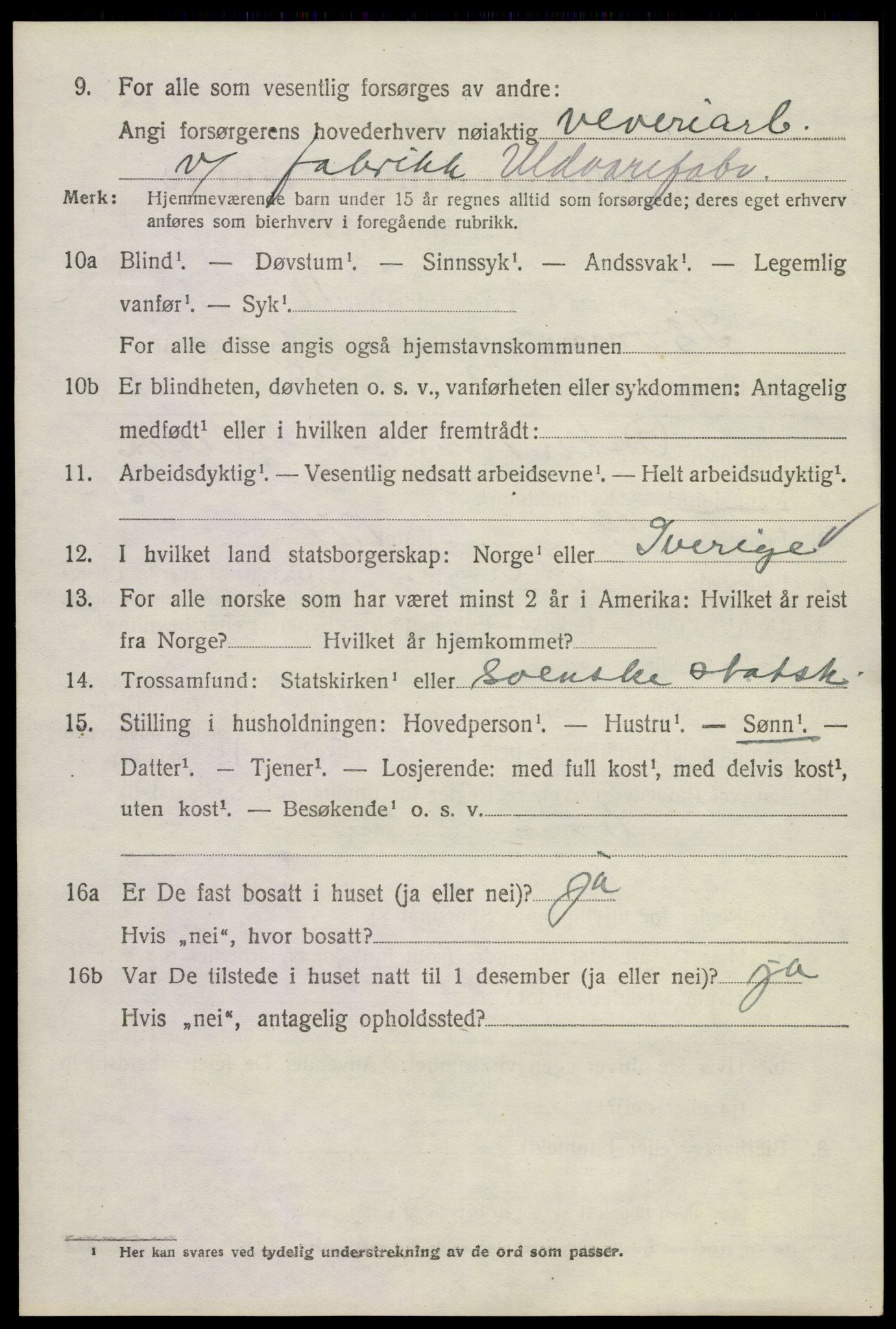 SAKO, 1920 census for Strømm, 1920, p. 3464