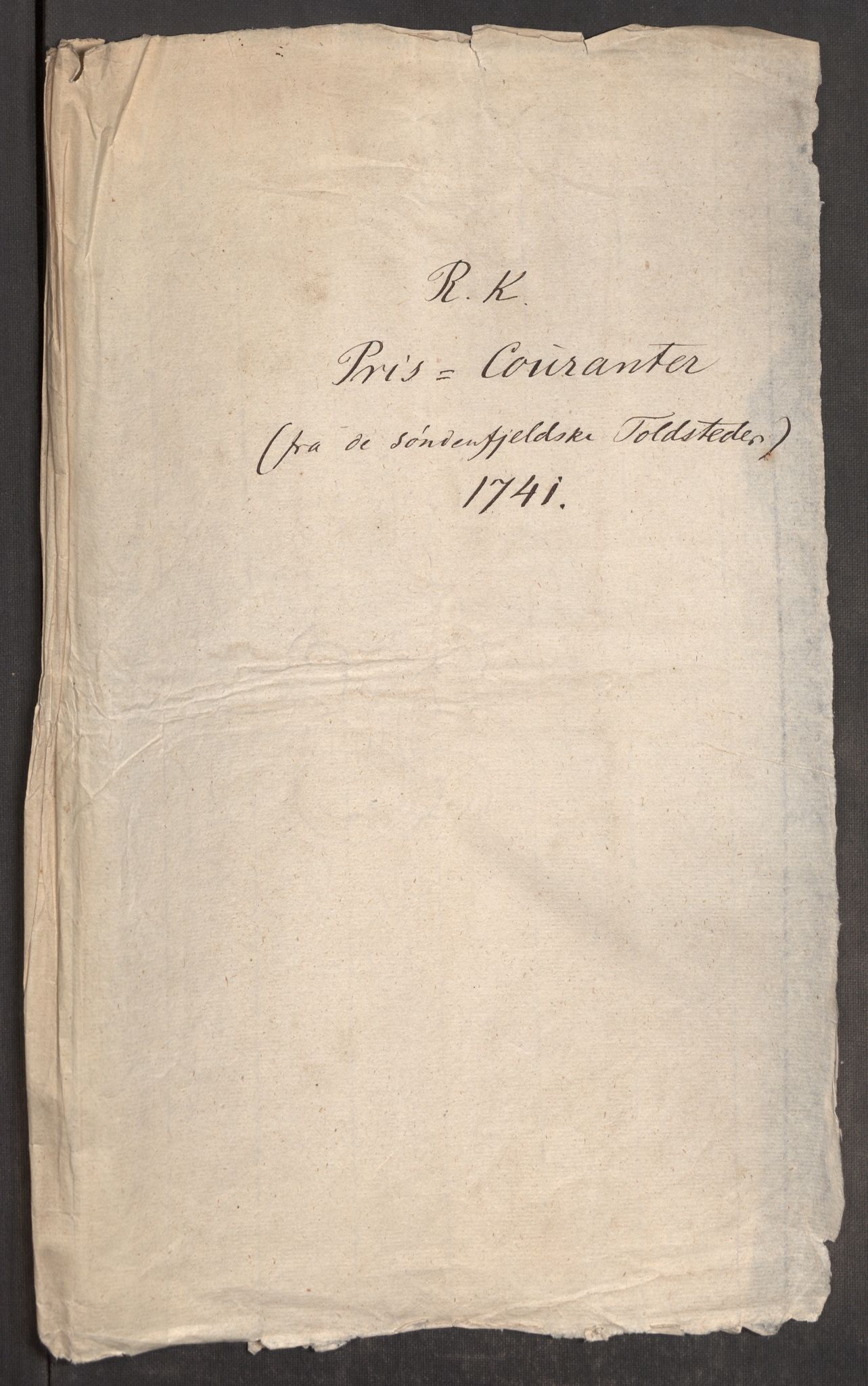 Rentekammeret inntil 1814, Realistisk ordnet avdeling, AV/RA-EA-4070/Oe/L0002: [Ø1]: Priskuranter, 1740-1744, p. 188