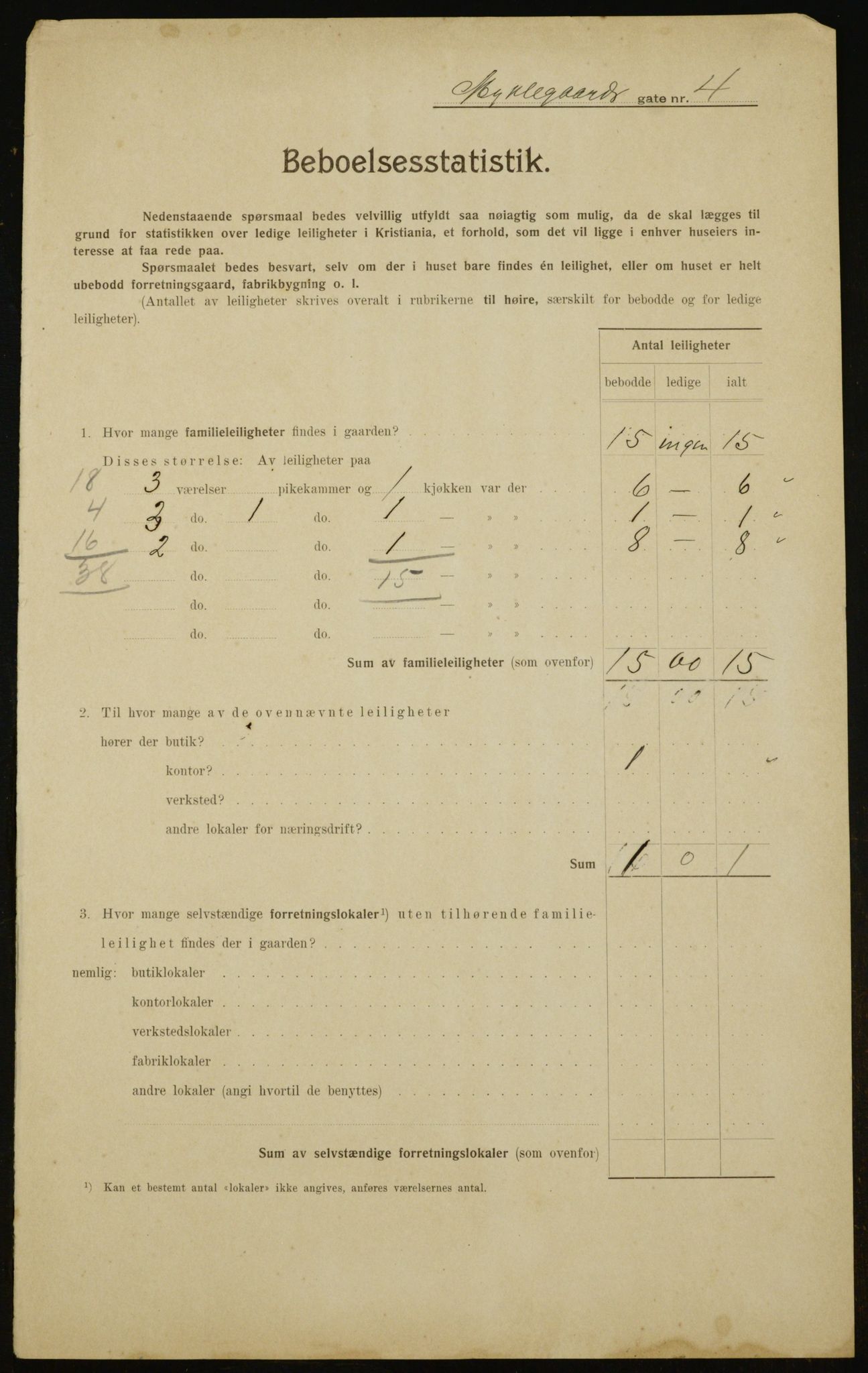 OBA, Municipal Census 1910 for Kristiania, 1910, p. 65959