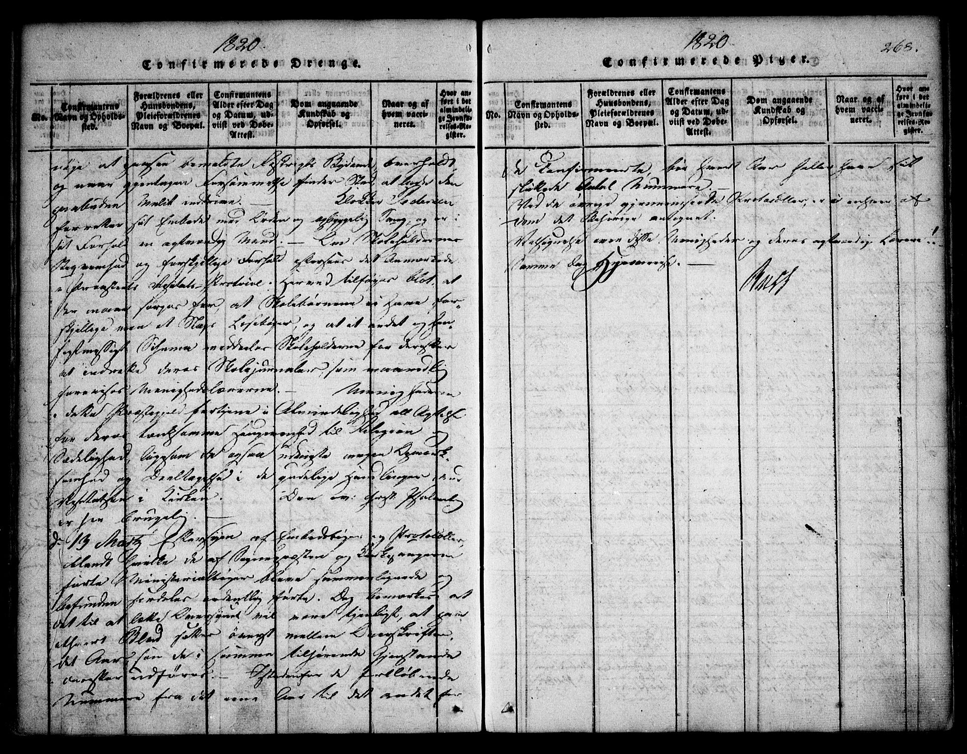 Asker prestekontor Kirkebøker, SAO/A-10256a/F/Fa/L0006: Parish register (official) no. I 6, 1814-1824, p. 268