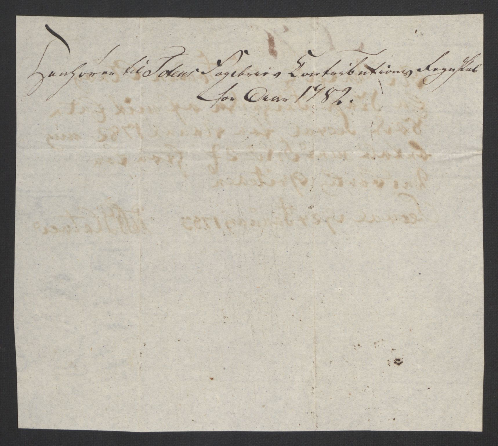 Rentekammeret inntil 1814, Reviderte regnskaper, Fogderegnskap, RA/EA-4092/R19/L1369: Fogderegnskap Toten, Hadeland og Vardal, 1782, p. 266