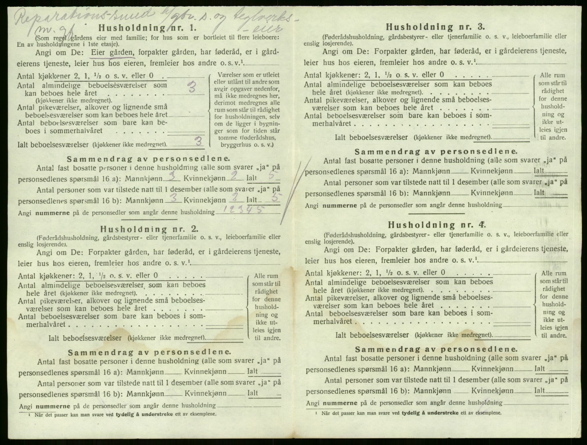 SAKO, 1920 census for Sande, 1920, p. 1056