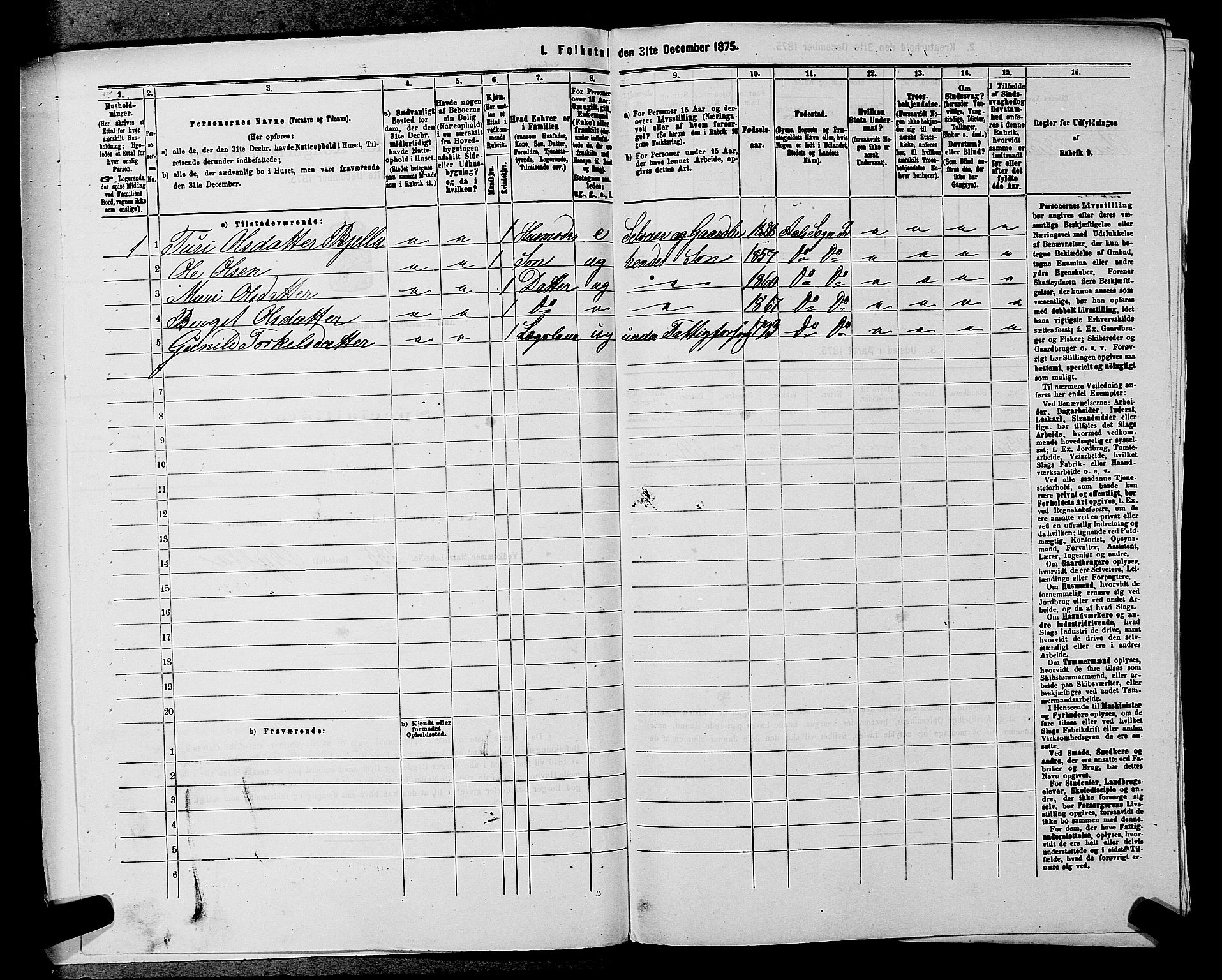 SAKO, 1875 census for 0619P Ål, 1875, p. 788