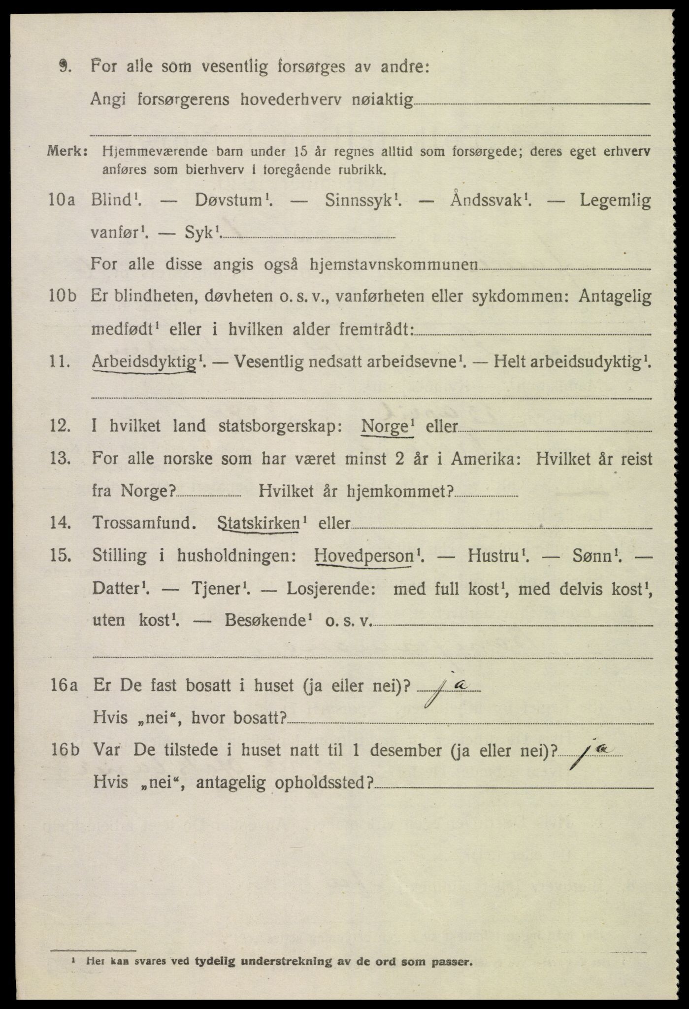 SAK, 1920 census for Åmli, 1920, p. 2694