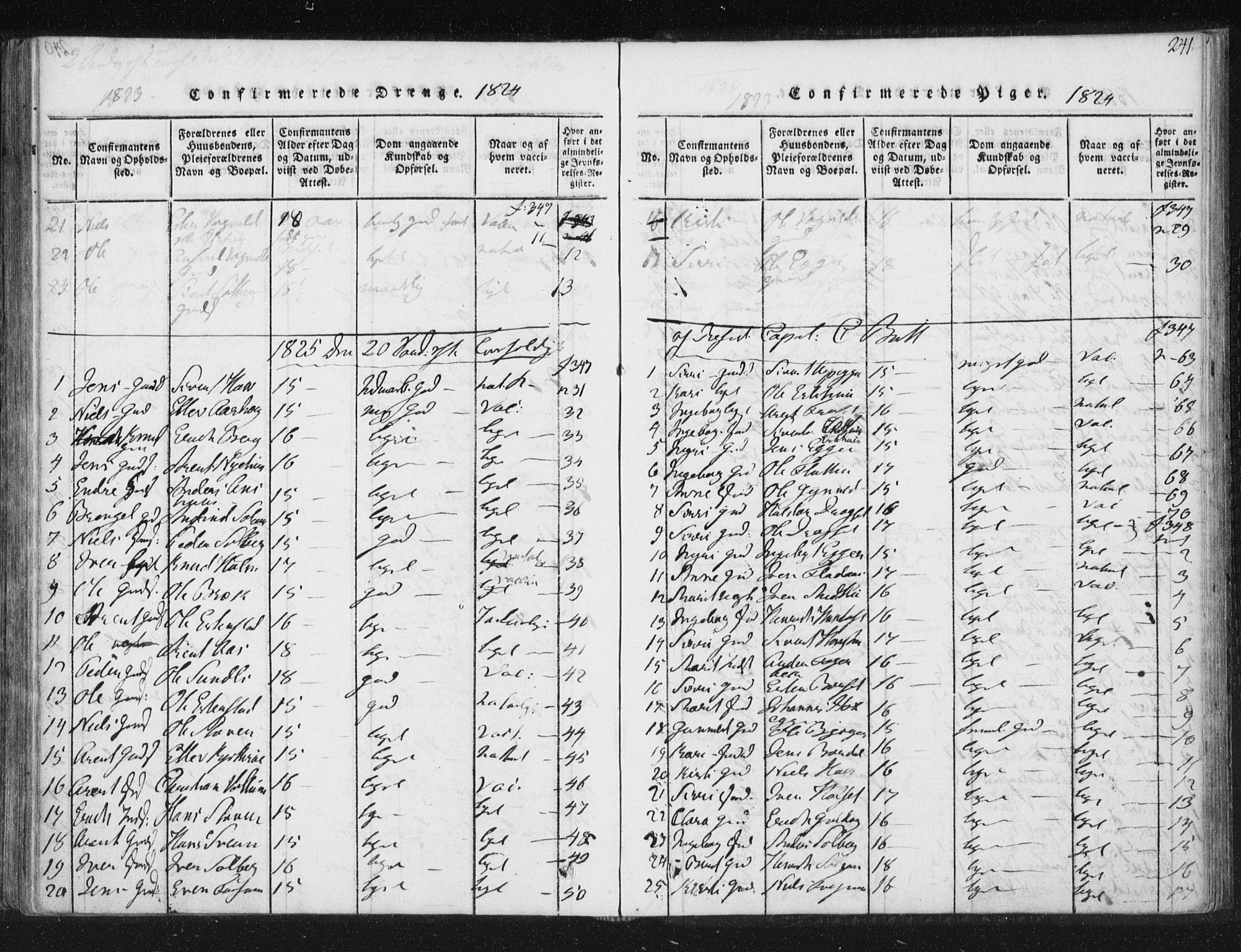 Ministerialprotokoller, klokkerbøker og fødselsregistre - Sør-Trøndelag, AV/SAT-A-1456/689/L1037: Parish register (official) no. 689A02, 1816-1842, p. 241