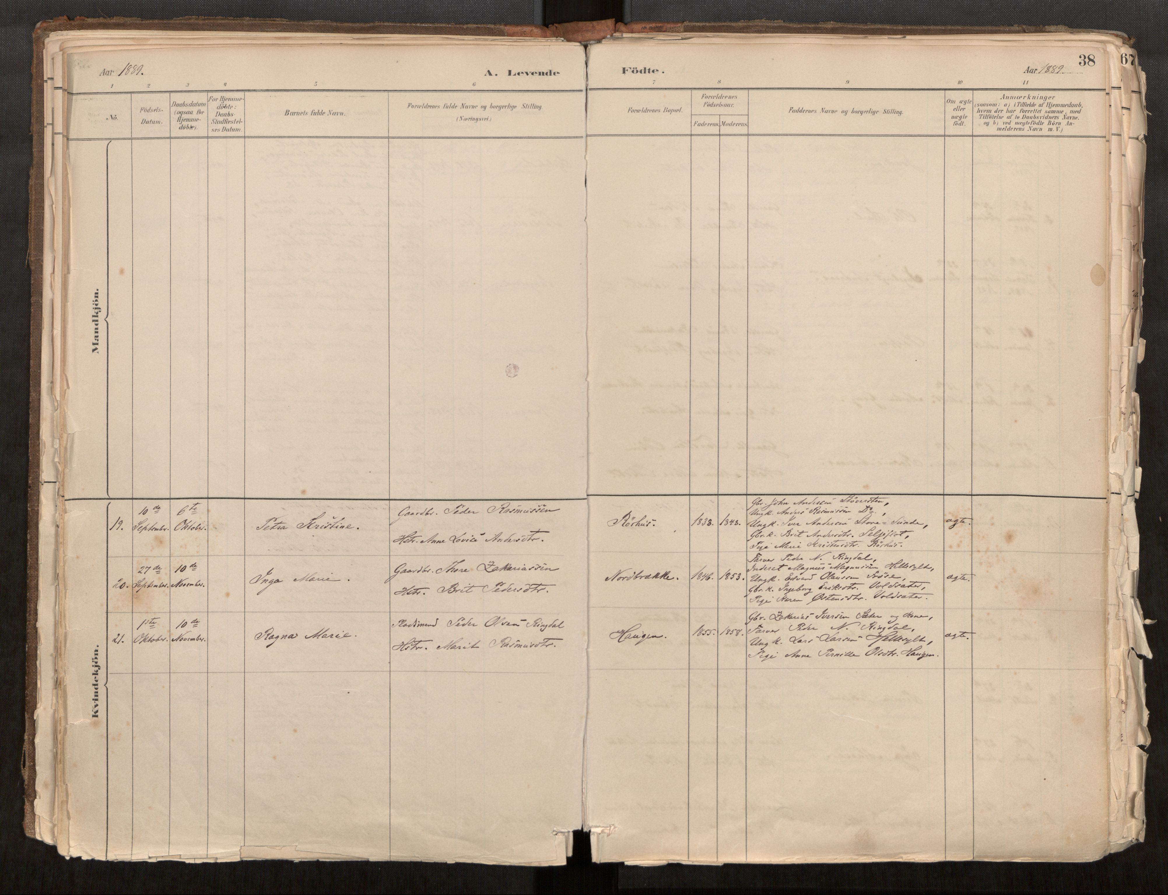 Sunnylven sokneprestkontor, SAT/A-1007: Parish register (official) no. 517A08, 1882-1939, p. 38