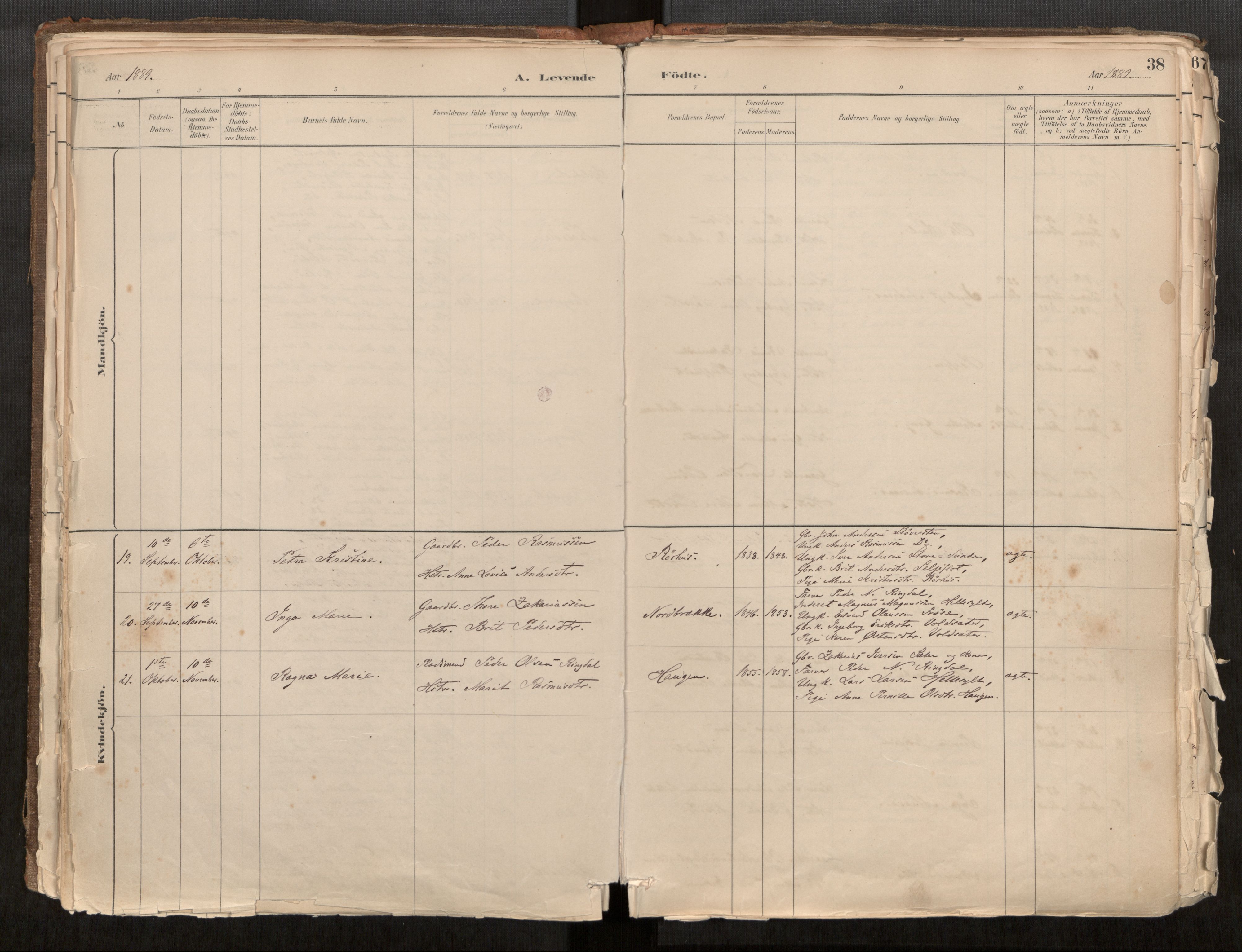 Sunnylven sokneprestkontor, AV/SAT-A-1007/H/Ha/Haa/L0002: Parish register (official) no. 517A09, 1882-1939, p. 38