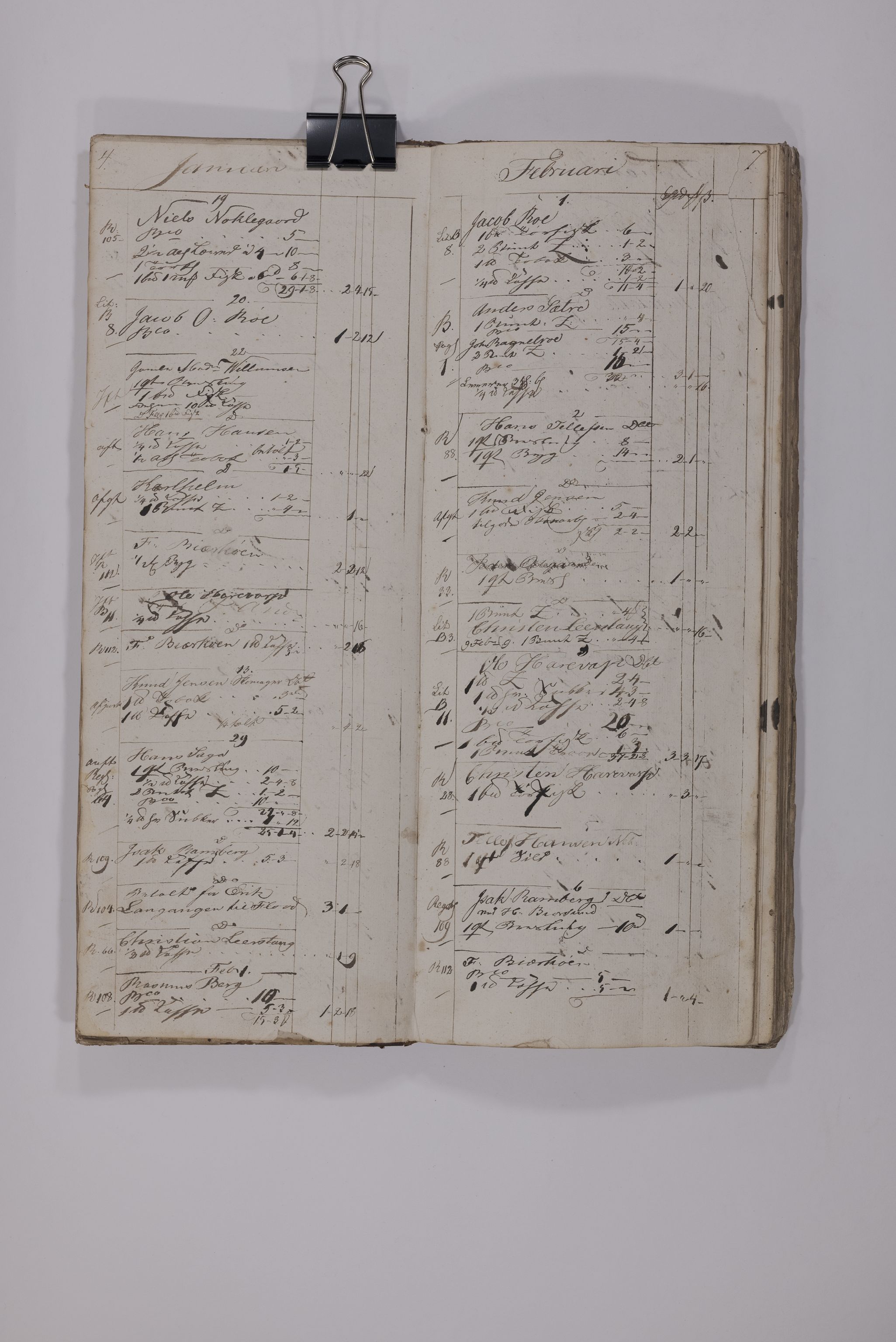 Blehr/ Kjellestad, TEMU/TGM-A-1212/R/Rc/L0002: Dag-journal, 1819-1820, p. 4