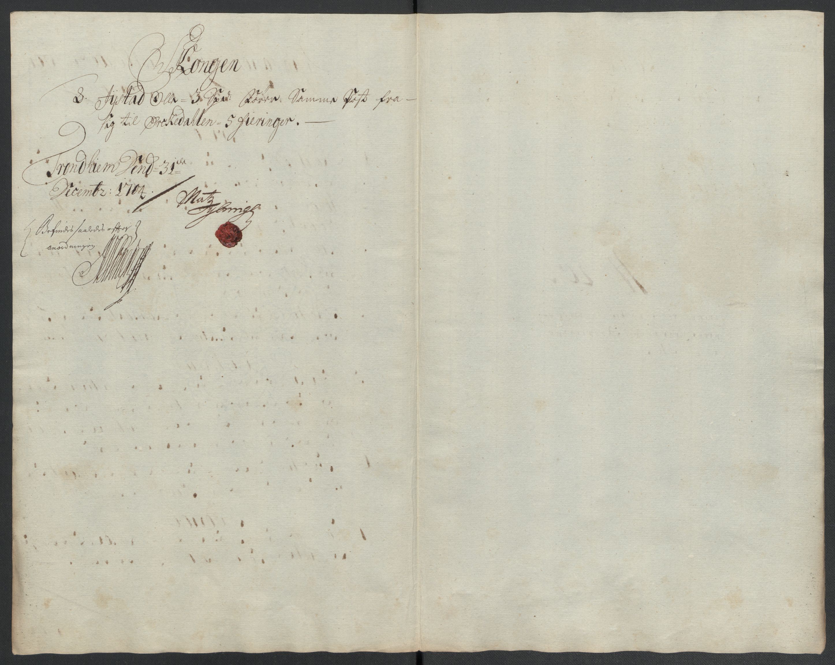 Rentekammeret inntil 1814, Reviderte regnskaper, Fogderegnskap, AV/RA-EA-4092/R61/L4109: Fogderegnskap Strinda og Selbu, 1704-1706, p. 203