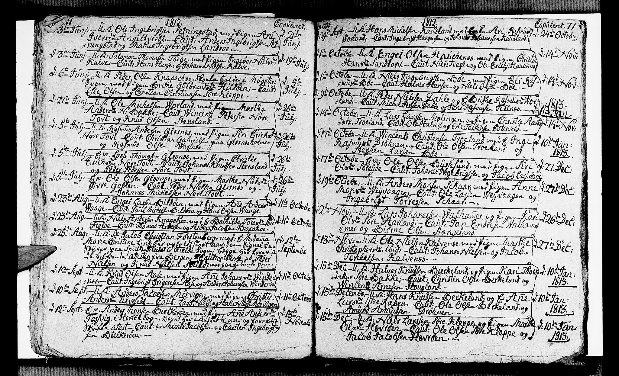 Sund sokneprestembete, SAB/A-99930: Parish register (official) no. A 8, 1788-1815, p. 71