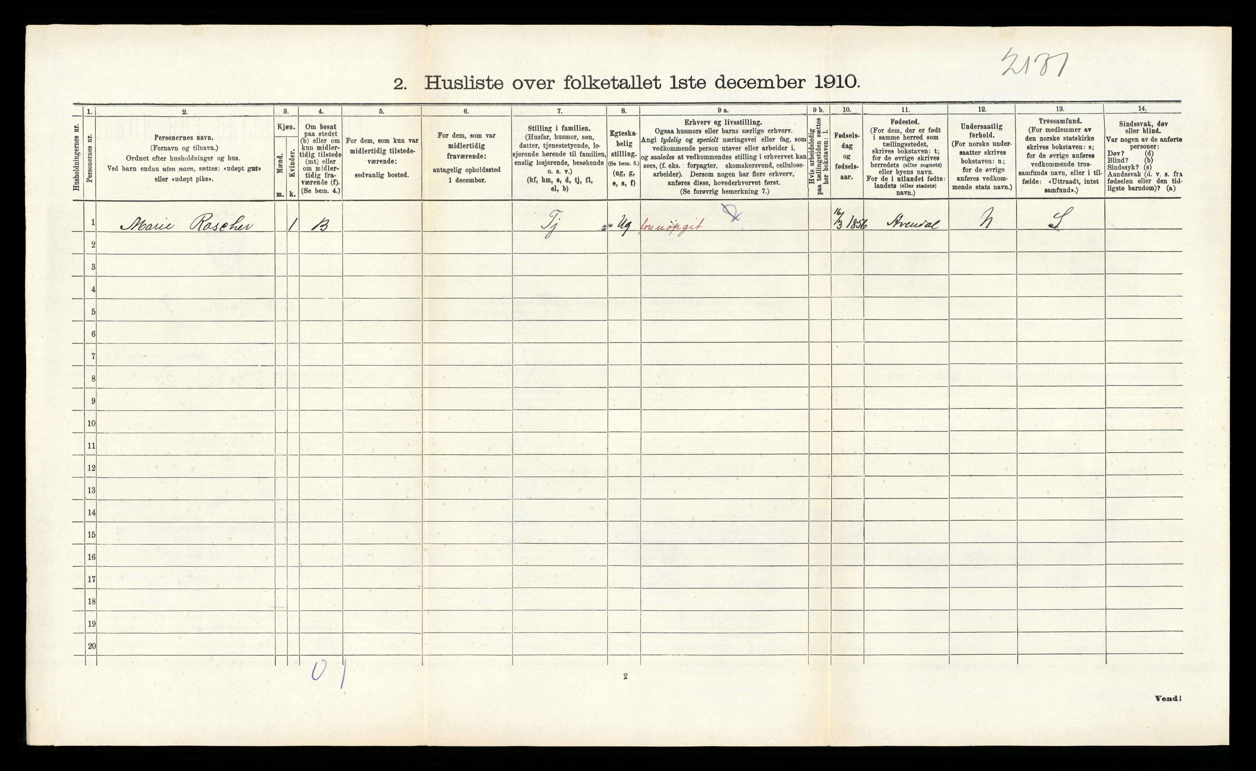 RA, 1910 census for Øyestad, 1910, p. 831