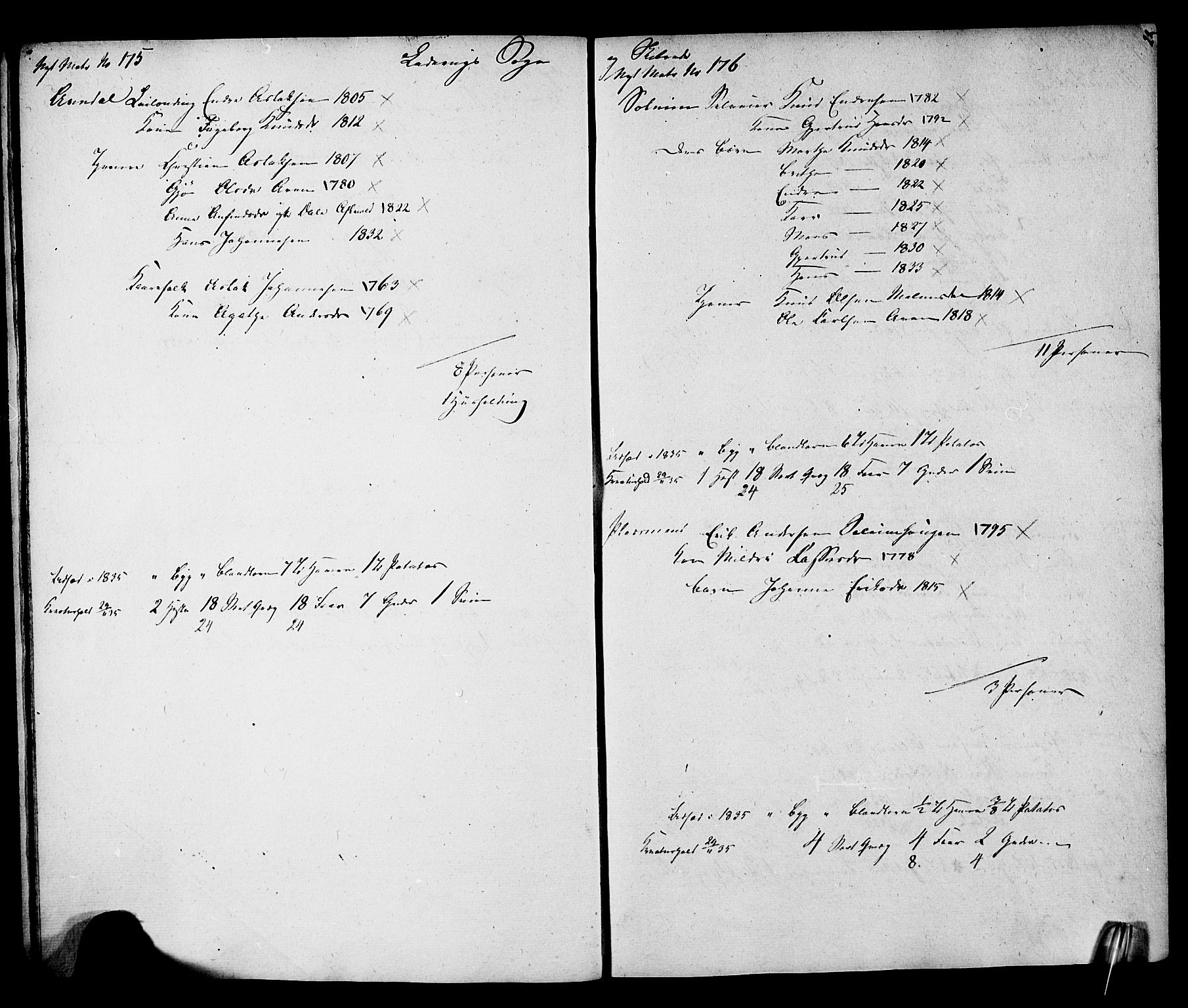 , Census 1835 for Lavik, 1835, p. 23