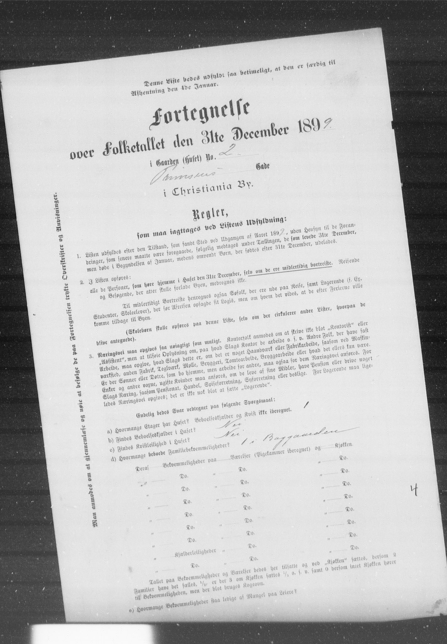 OBA, Municipal Census 1899 for Kristiania, 1899, p. 10597