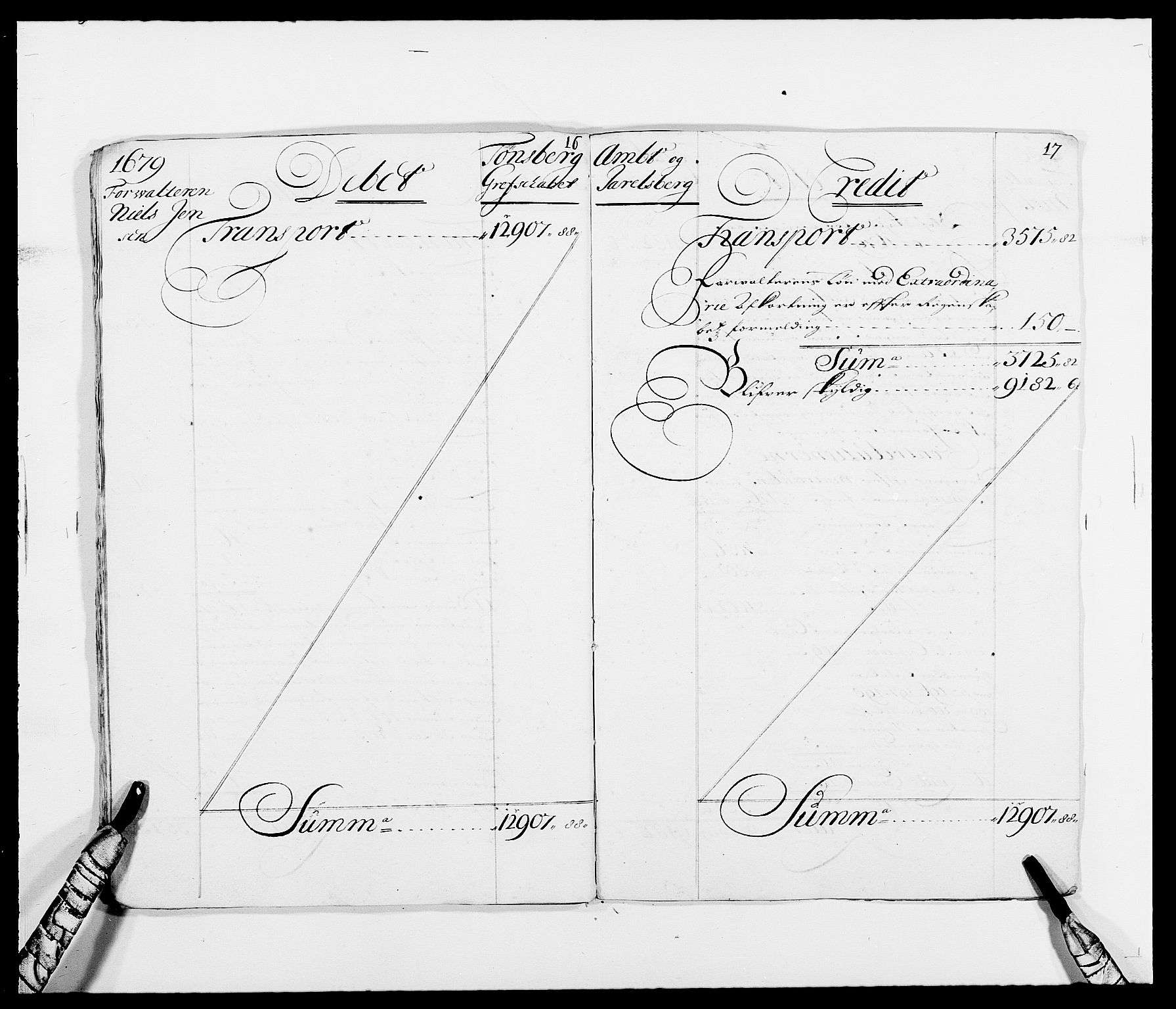 Rentekammeret inntil 1814, Reviderte regnskaper, Fogderegnskap, AV/RA-EA-4092/R32/L1846: Fogderegnskap Jarlsberg grevskap, 1679-1680, p. 20