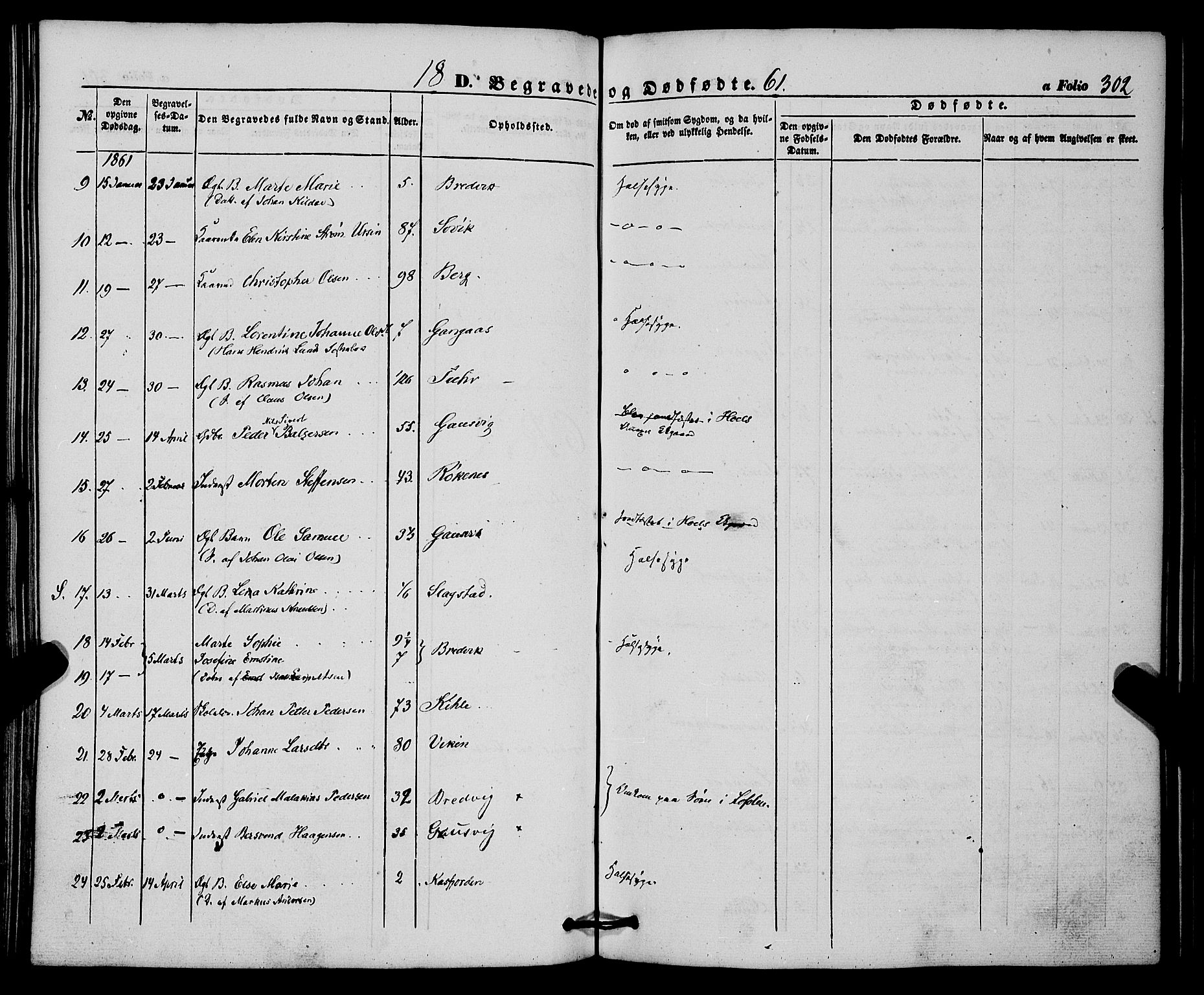 Trondenes sokneprestkontor, SATØ/S-1319/H/Ha/L0011kirke: Parish register (official) no. 11, 1853-1862, p. 302