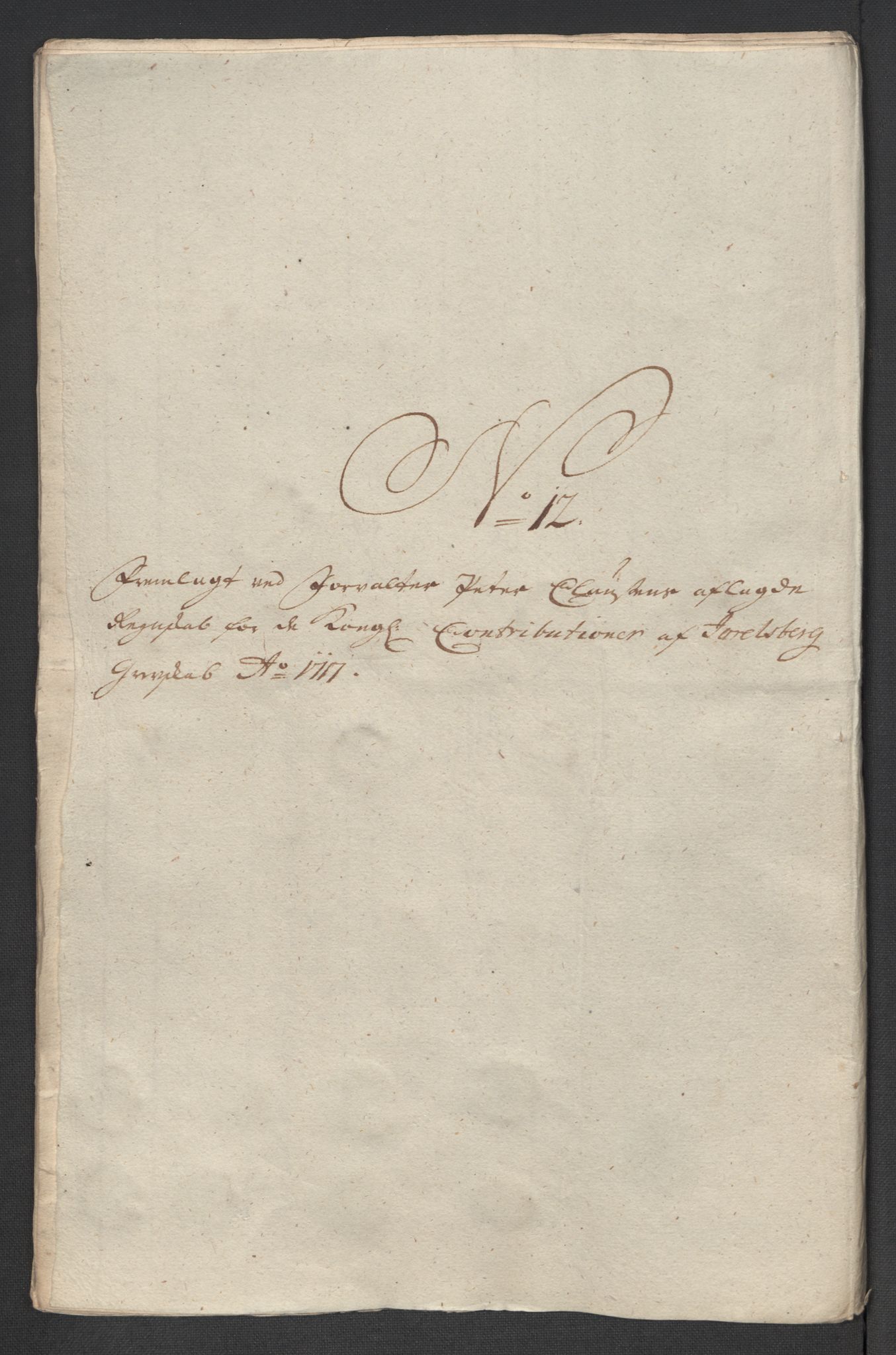 Rentekammeret inntil 1814, Reviderte regnskaper, Fogderegnskap, RA/EA-4092/R32/L1881: Fogderegnskap Jarlsberg grevskap, 1717, p. 239