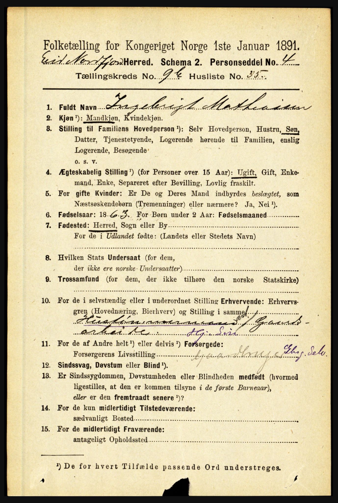 RA, 1891 census for 1443 Eid, 1891, p. 2730