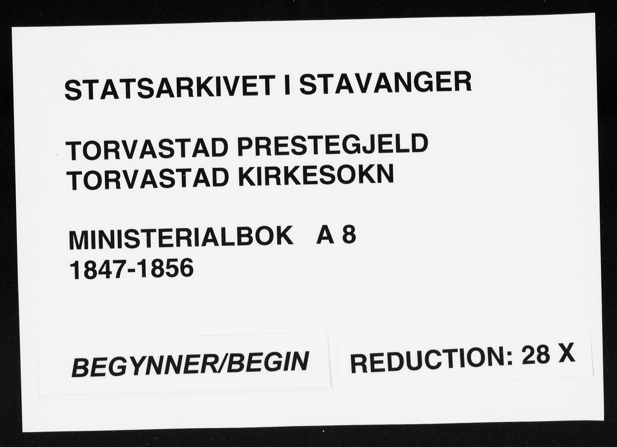 Torvastad sokneprestkontor, SAST/A -101857/H/Ha/Haa/L0008: Parish register (official) no. A 8, 1847-1856