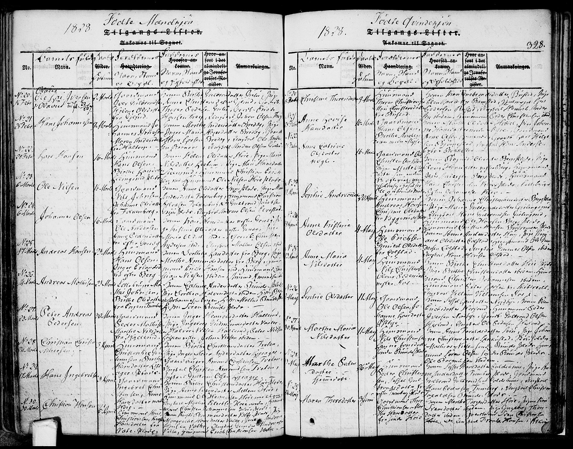 Eidsberg prestekontor Kirkebøker, SAO/A-10905/F/Fa/L0007: Parish register (official) no. I 7, 1814-1832, p. 328