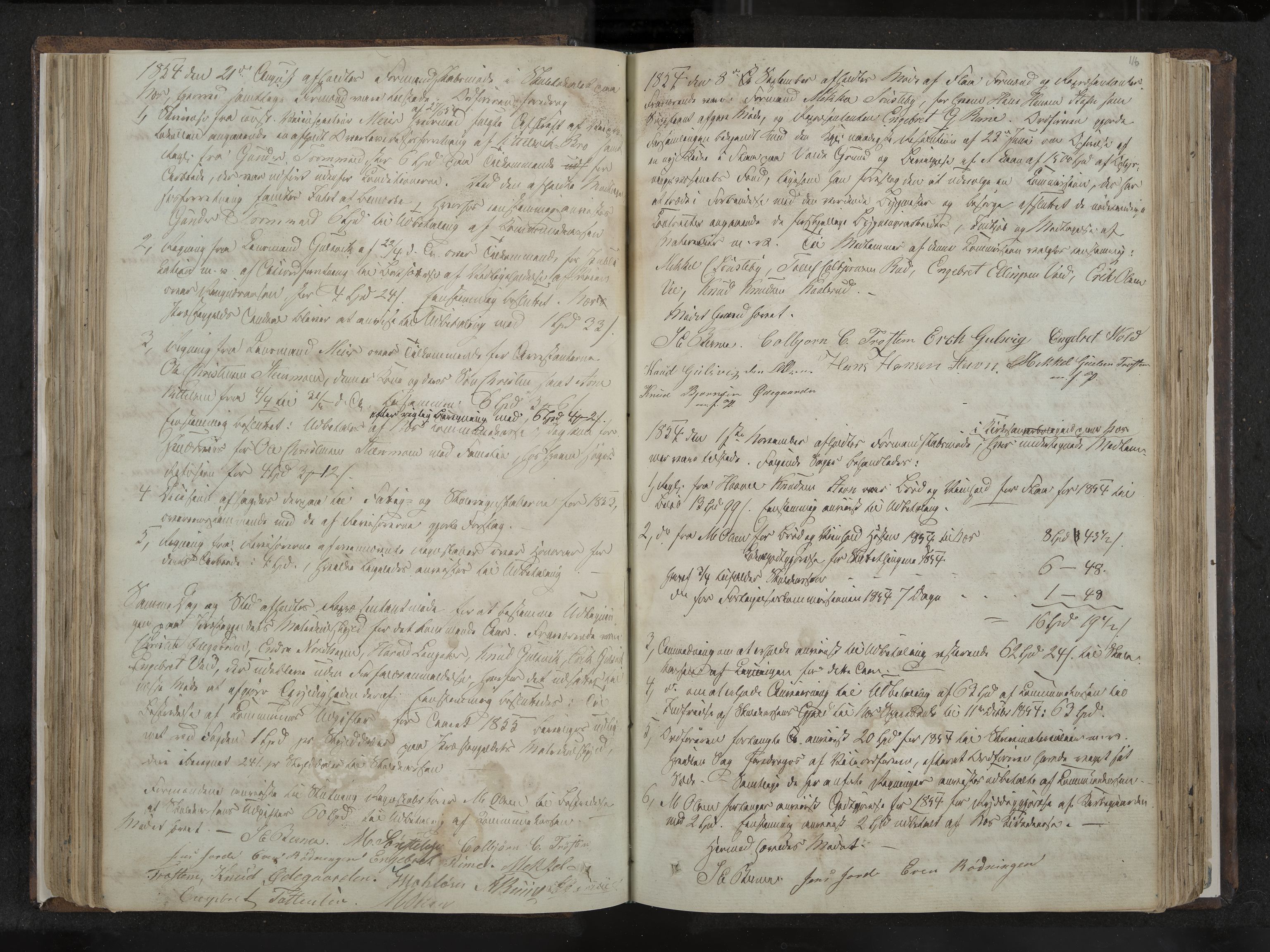 Nes formannskap og sentraladministrasjon, IKAK/0616021-1/A/Aa/L0001: Møtebok med register, 1838-1875, p. 116