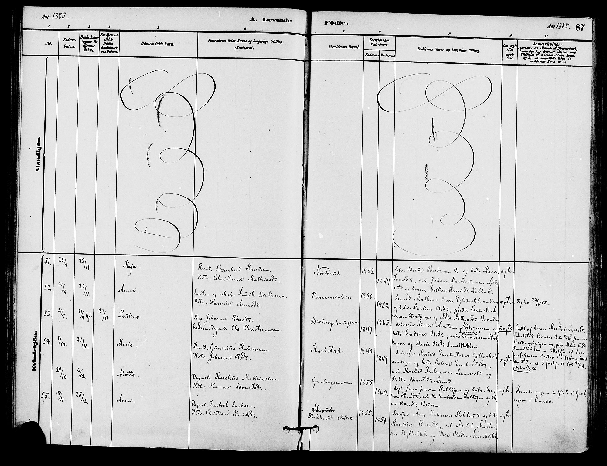 Våler prestekontor, Hedmark, AV/SAH-PREST-040/H/Ha/Haa/L0002: Parish register (official) no. 3, 1879-1911, p. 87