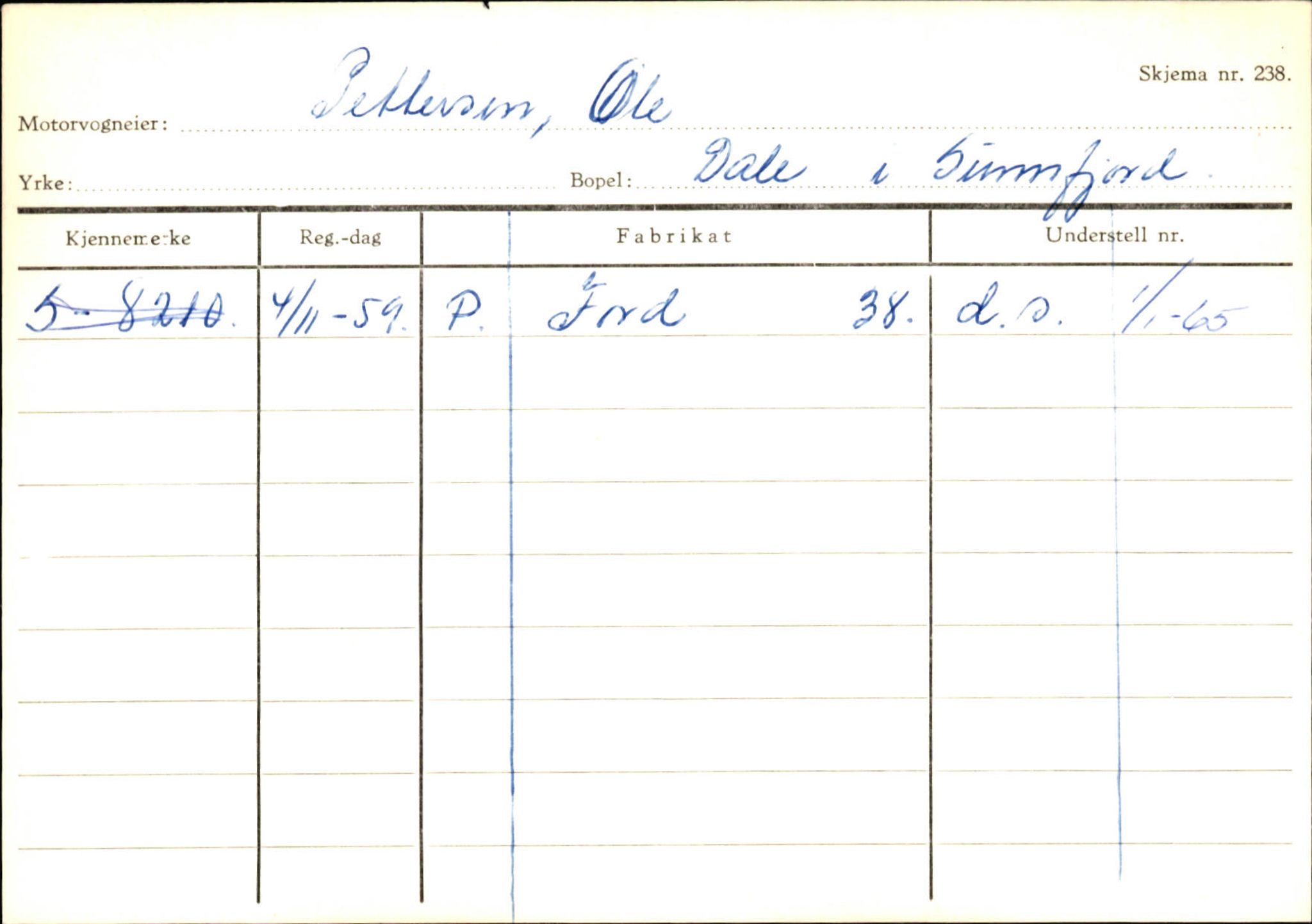Statens vegvesen, Sogn og Fjordane vegkontor, AV/SAB-A-5301/4/F/L0126: Eigarregister Fjaler M-Å. Leikanger A-Å, 1945-1975, p. 23