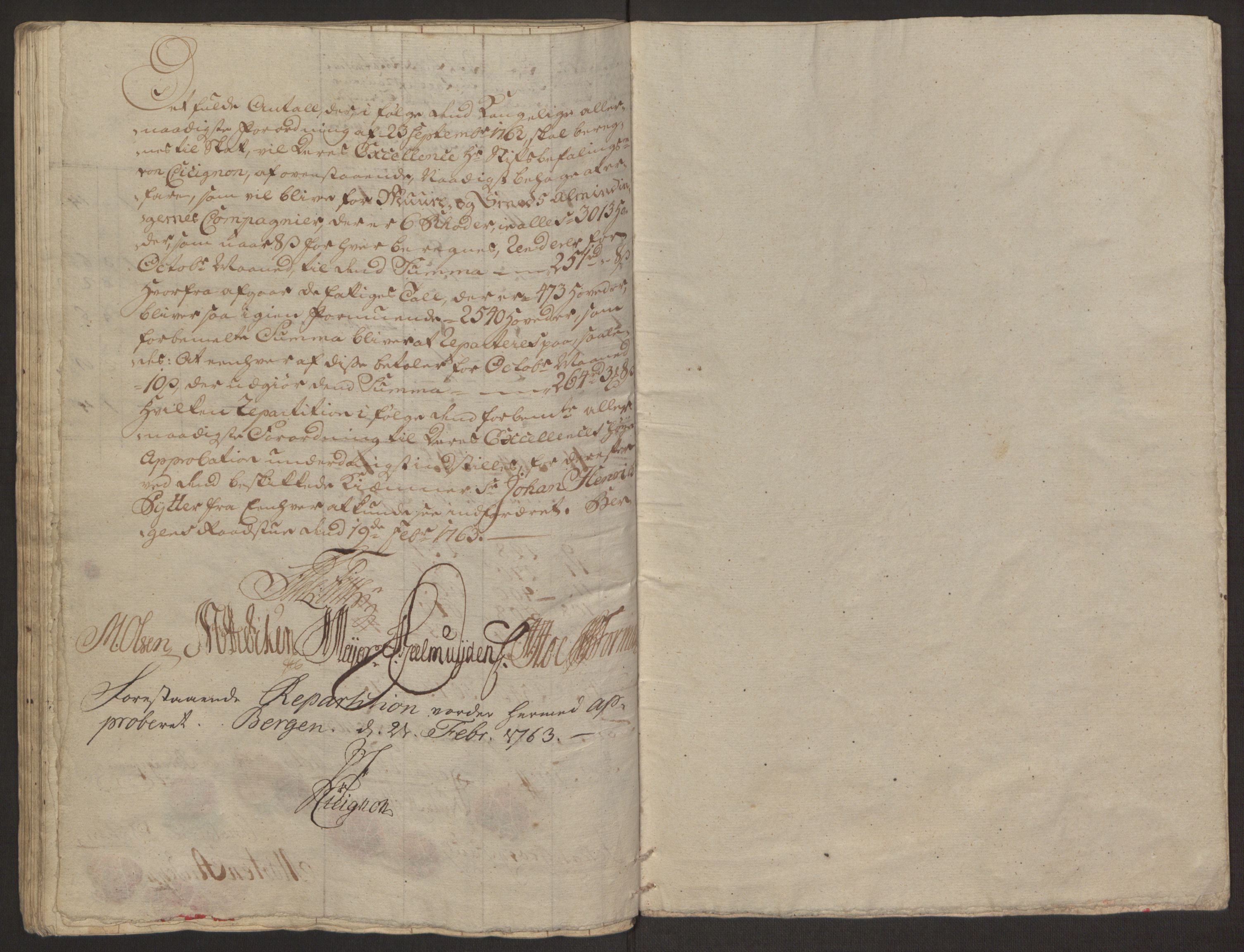 Rentekammeret inntil 1814, Reviderte regnskaper, Byregnskaper, AV/RA-EA-4066/R/Rp/L0365/0001: [P20] Kontribusjonsregnskap / Ekstraskatt, 1762, p. 109