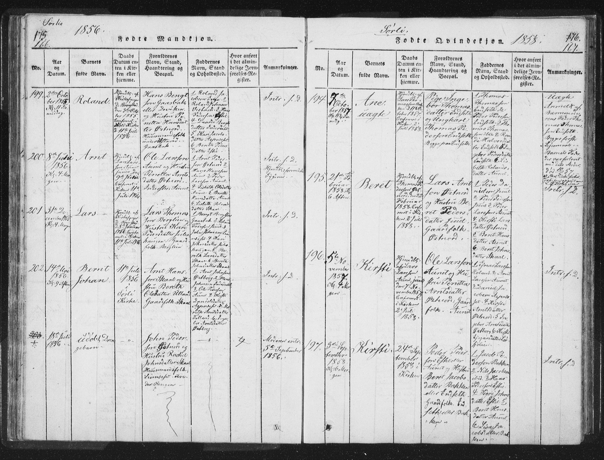 Ministerialprotokoller, klokkerbøker og fødselsregistre - Nord-Trøndelag, SAT/A-1458/755/L0491: Parish register (official) no. 755A01 /2, 1817-1864, p. 166-167