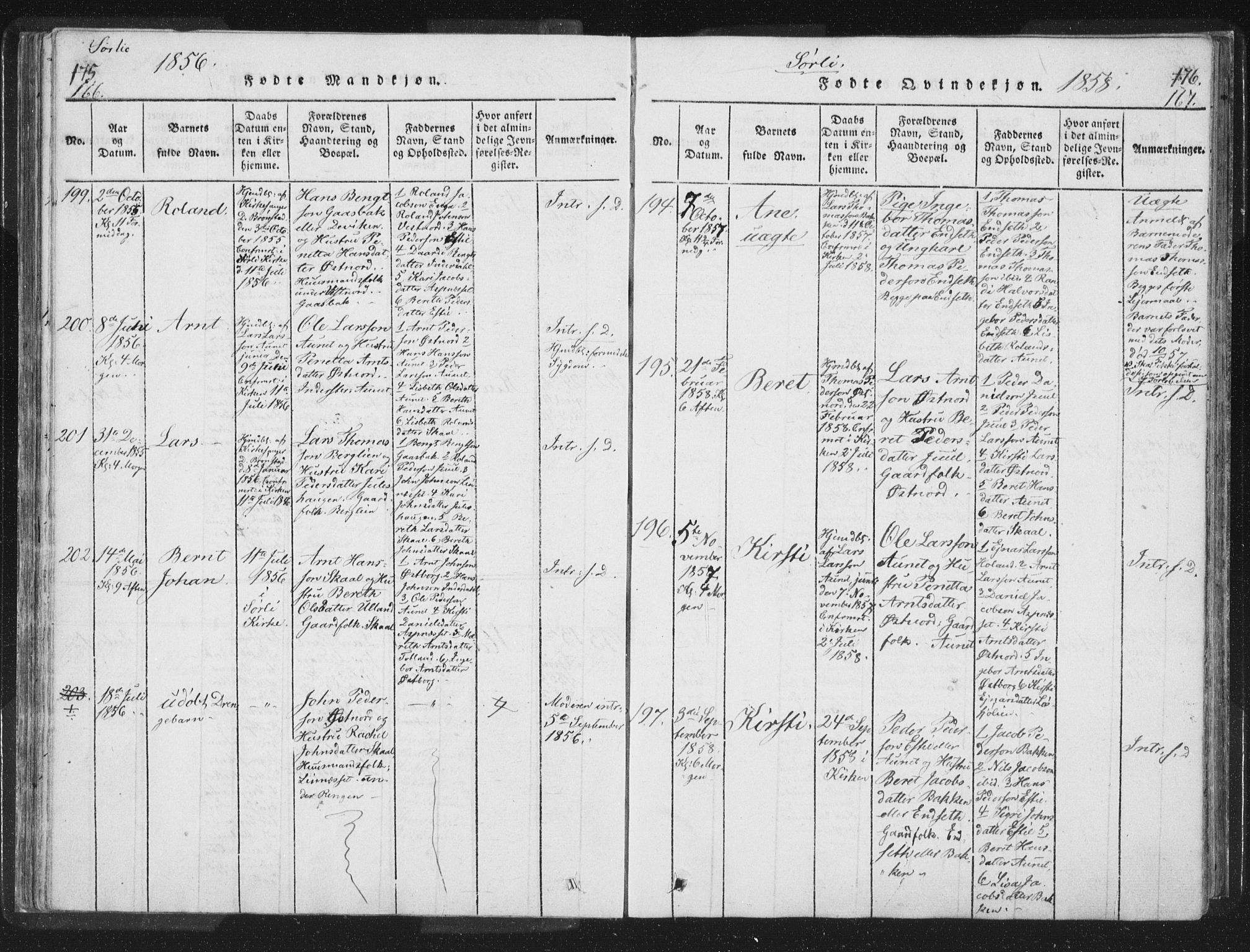 Ministerialprotokoller, klokkerbøker og fødselsregistre - Nord-Trøndelag, AV/SAT-A-1458/755/L0491: Parish register (official) no. 755A01 /2, 1817-1864, p. 166-167