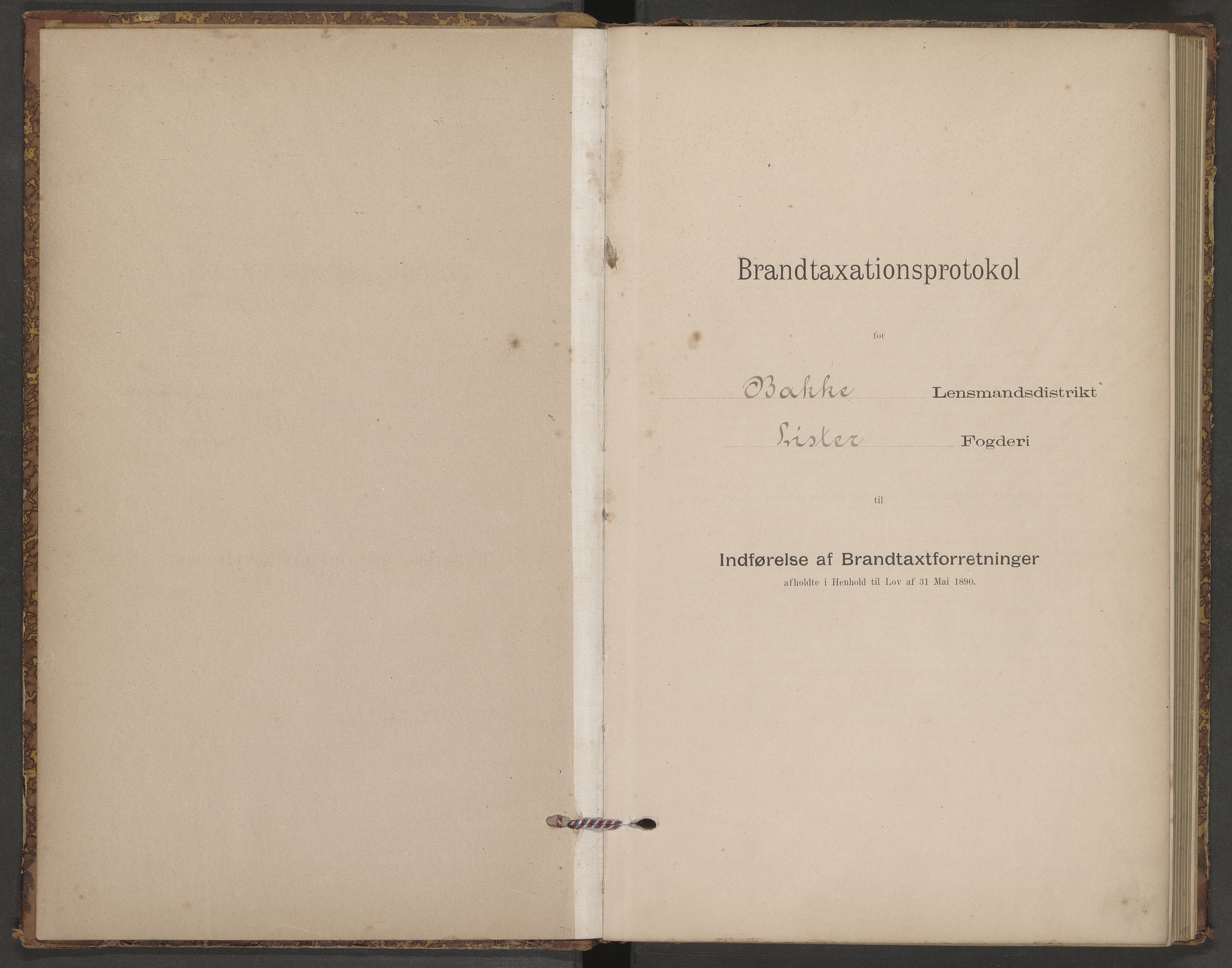 Norges Brannkasse Bakke og Gyland, AV/SAK-2241-0003/F/Fa/L0002: Branntakstprotokoll nr. 1A, 1896-1922