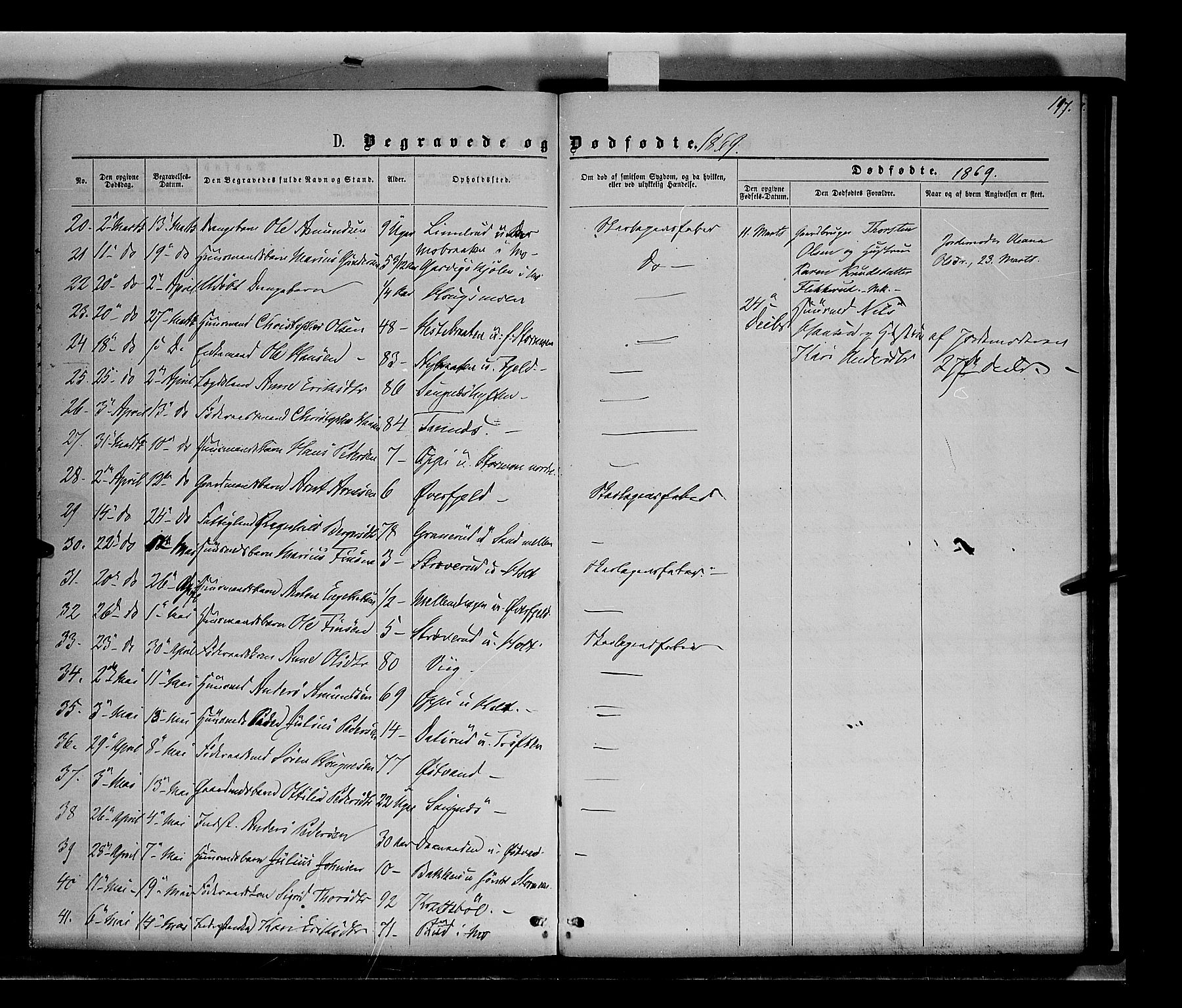 Nord-Odal prestekontor, AV/SAH-PREST-032/H/Ha/Haa/L0004: Parish register (official) no. 4, 1866-1873, p. 197