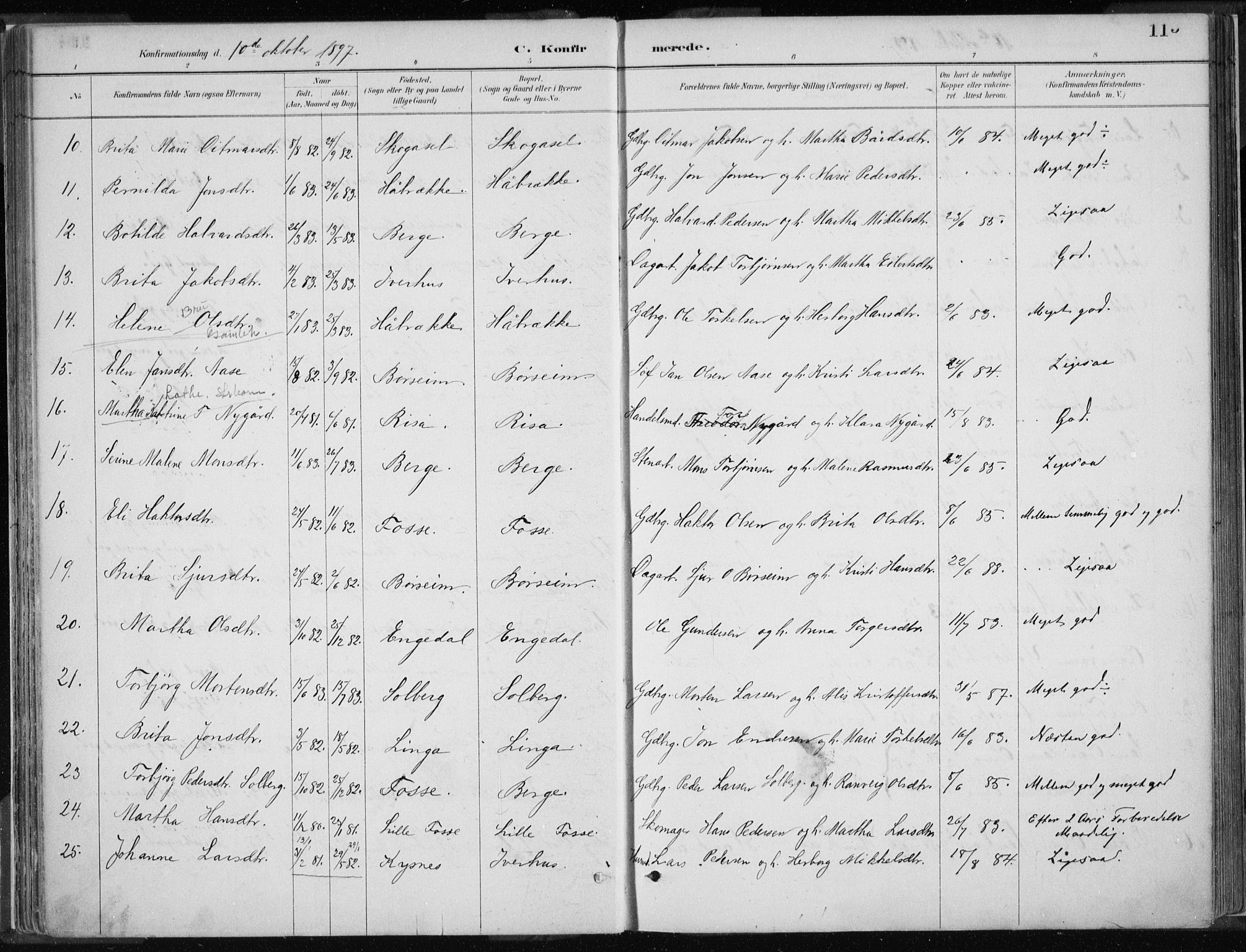 Strandebarm sokneprestembete, AV/SAB-A-78401/H/Haa: Parish register (official) no. B  1, 1886-1908, p. 115