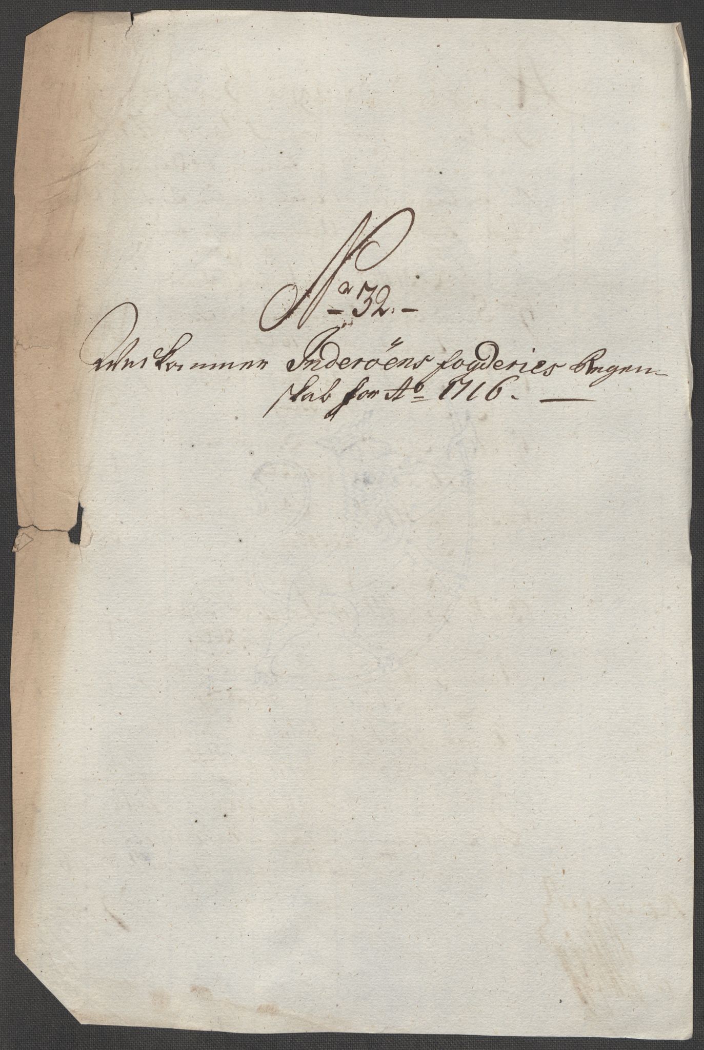Rentekammeret inntil 1814, Reviderte regnskaper, Fogderegnskap, RA/EA-4092/R63/L4324: Fogderegnskap Inderøy, 1716, p. 270