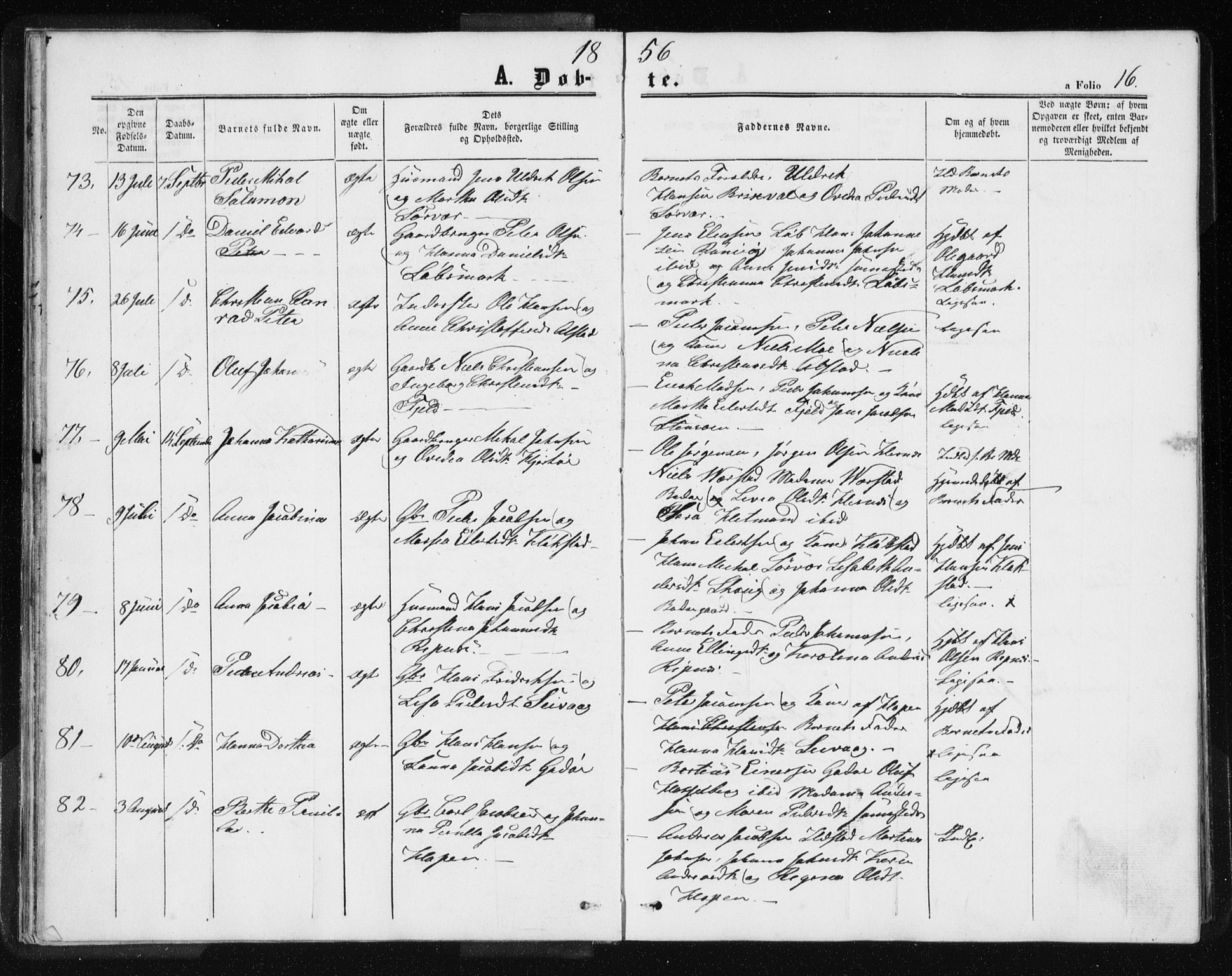 Ministerialprotokoller, klokkerbøker og fødselsregistre - Nordland, SAT/A-1459/801/L0028: Parish register (copy) no. 801C03, 1855-1867, p. 16
