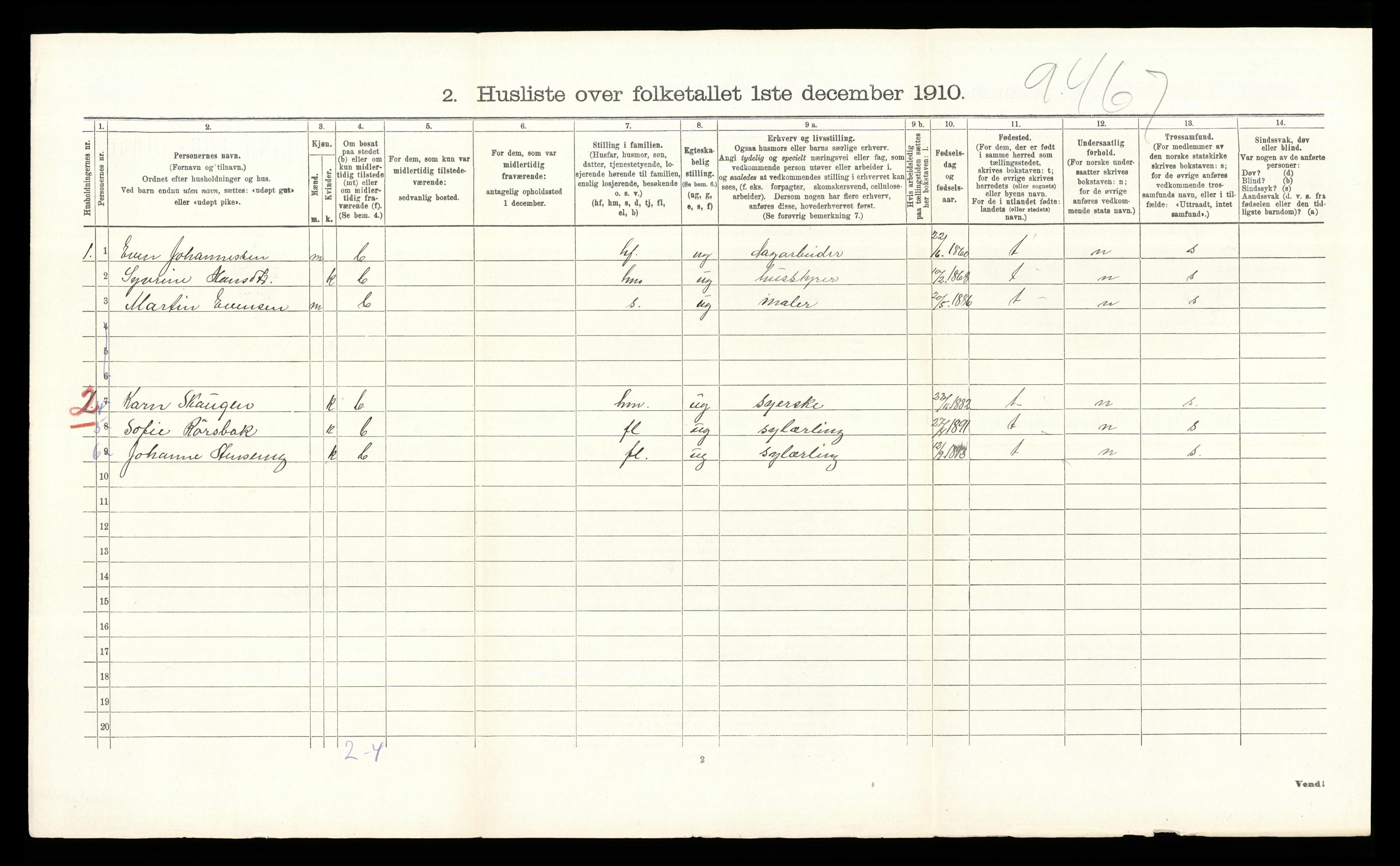 RA, 1910 census for Ringsaker, 1910, p. 3102