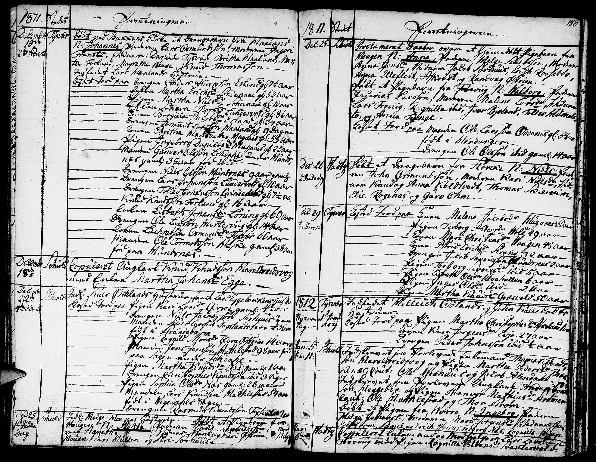 Skjold sokneprestkontor, SAST/A-101847/H/Ha/Haa/L0002: Parish register (official) no. A 2, 1786-1815, p. 156