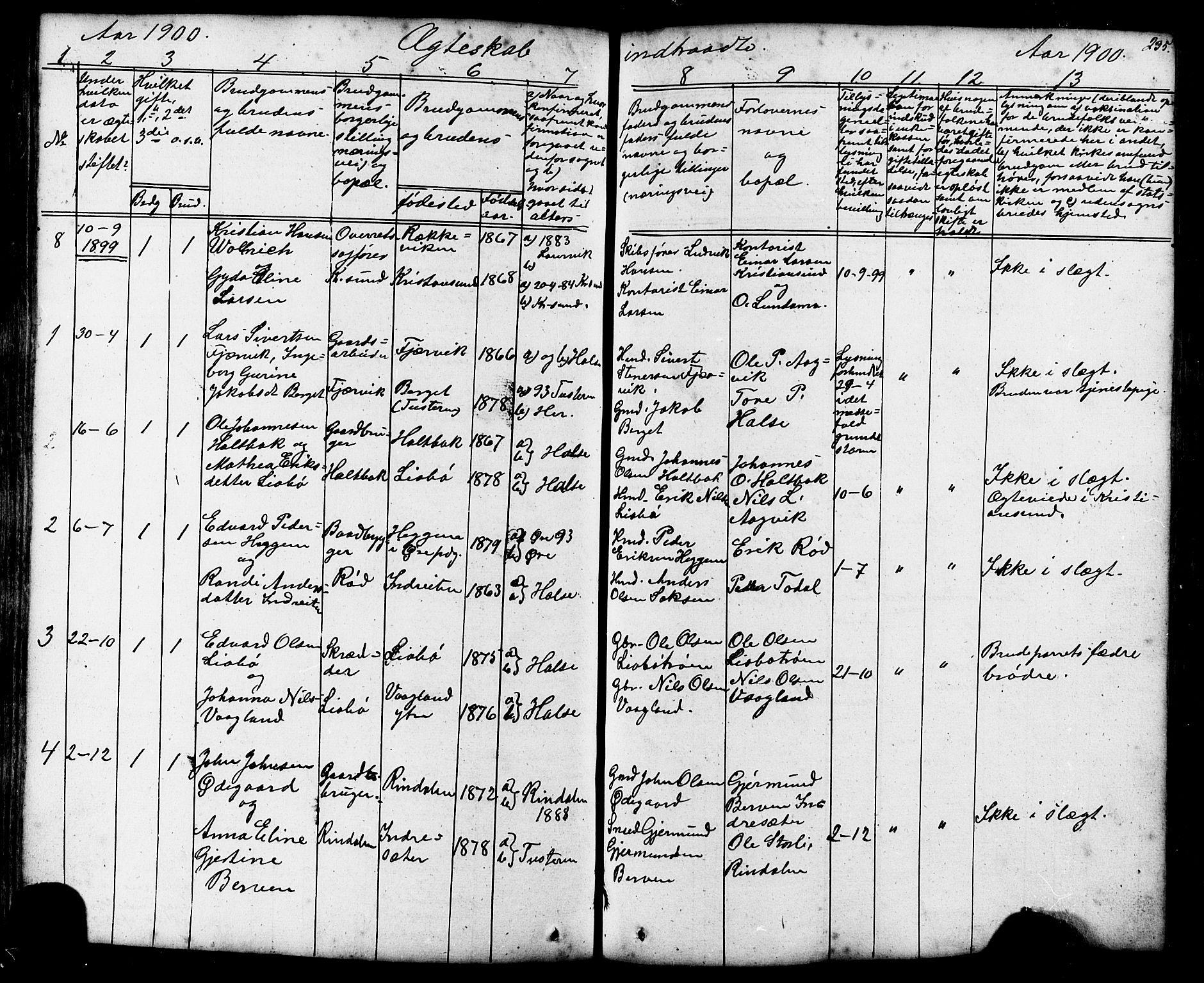 Ministerialprotokoller, klokkerbøker og fødselsregistre - Møre og Romsdal, AV/SAT-A-1454/576/L0890: Parish register (copy) no. 576C01, 1837-1908, p. 235