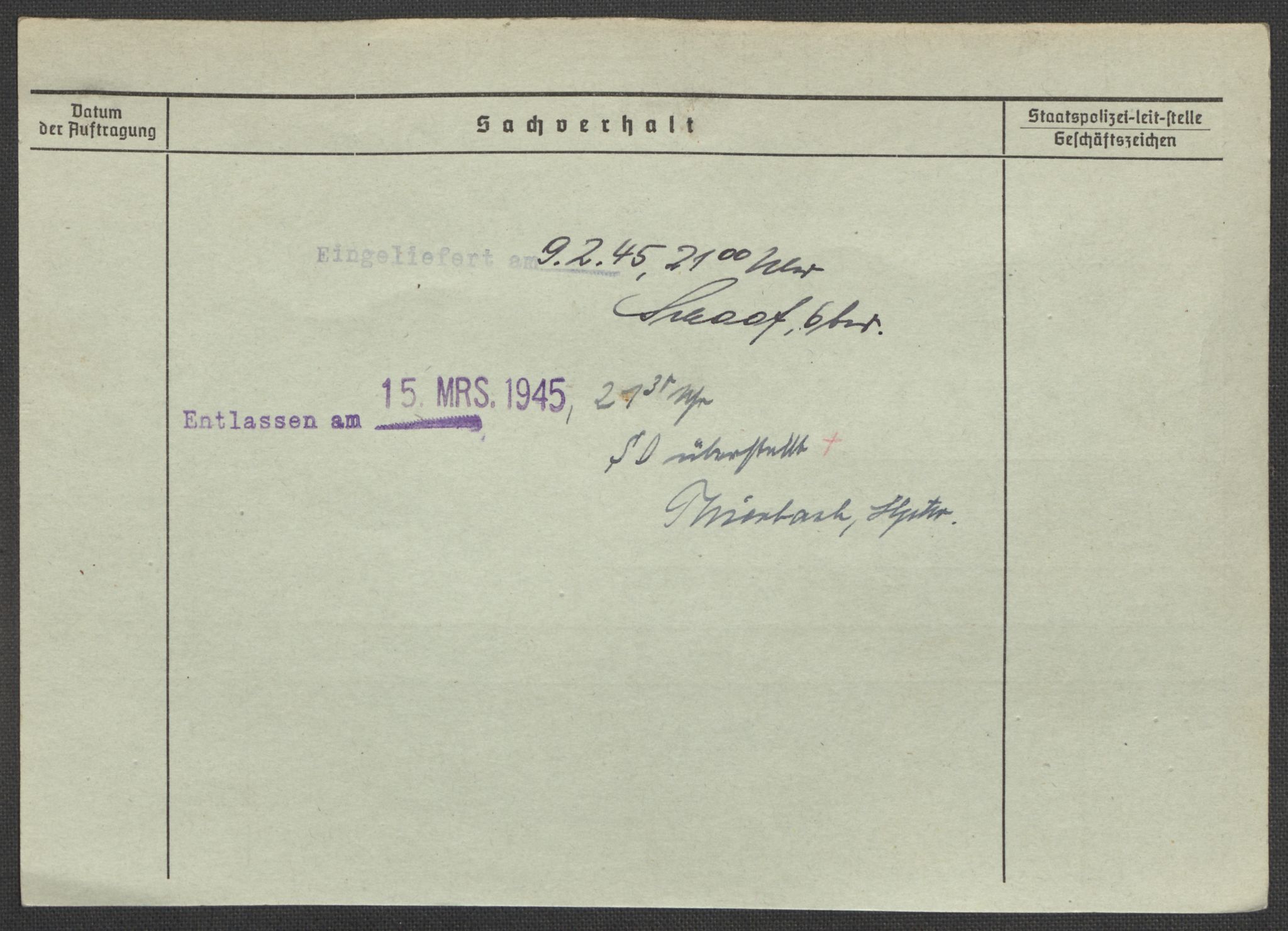 Befehlshaber der Sicherheitspolizei und des SD, RA/RAFA-5969/E/Ea/Eaa/L0007: Register over norske fanger i Møllergata 19: Lundb-N, 1940-1945, p. 679