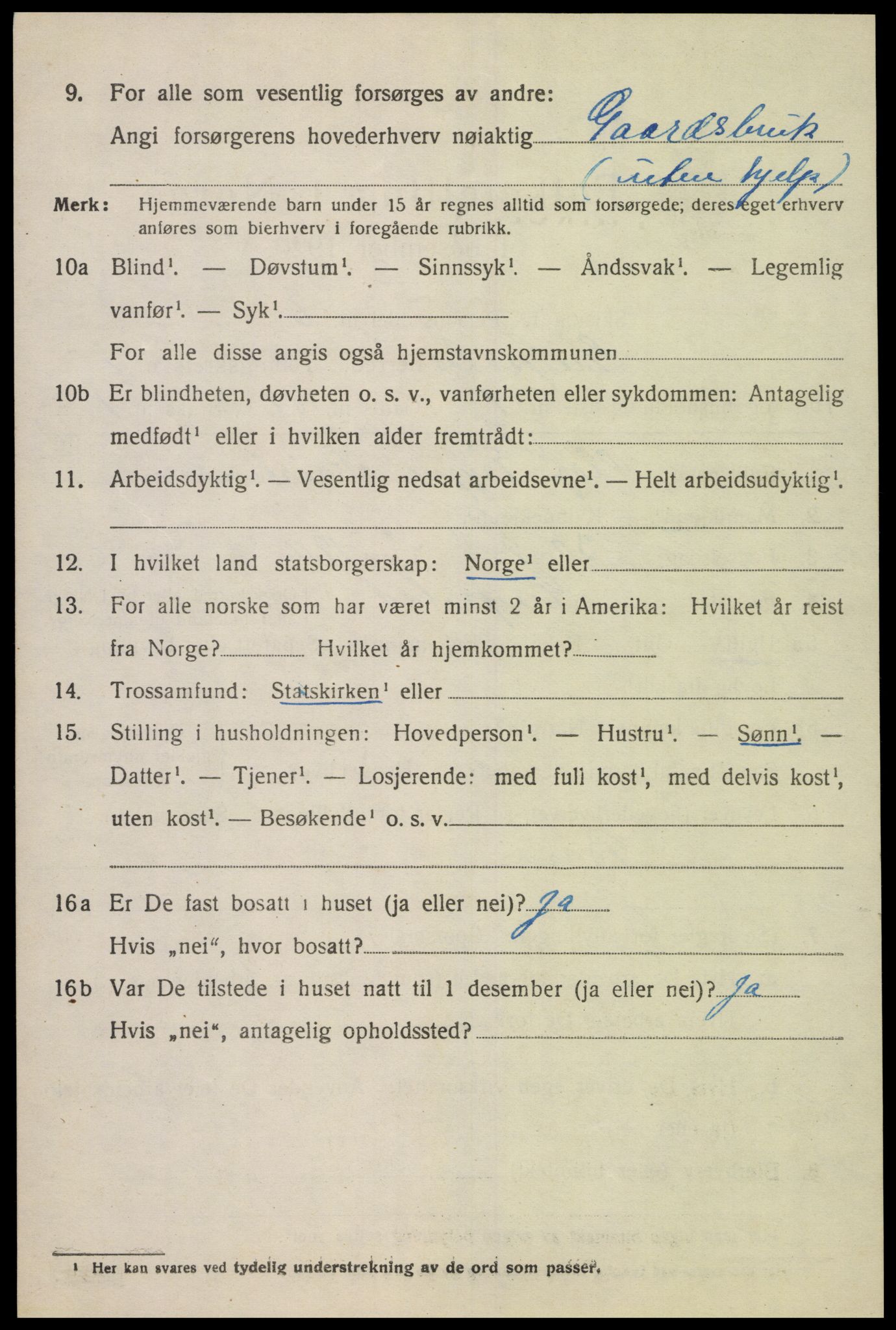 SAK, 1920 census for Greipstad, 1920, p. 2117