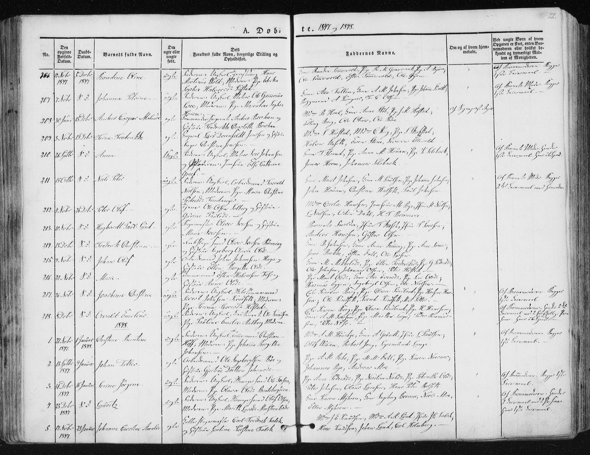Ministerialprotokoller, klokkerbøker og fødselsregistre - Sør-Trøndelag, SAT/A-1456/602/L0110: Parish register (official) no. 602A08, 1840-1854, p. 72