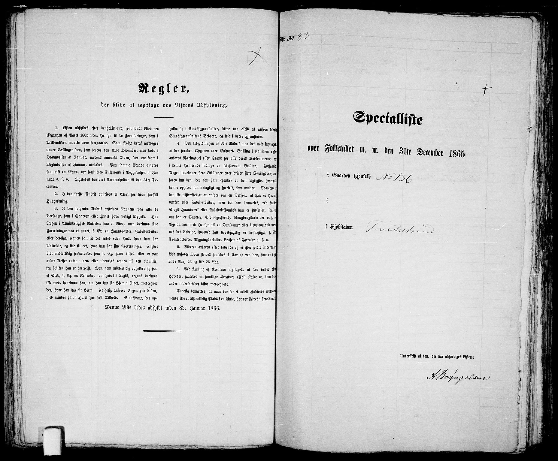 RA, 1865 census for Holt/Tvedestrand, 1865, p. 171