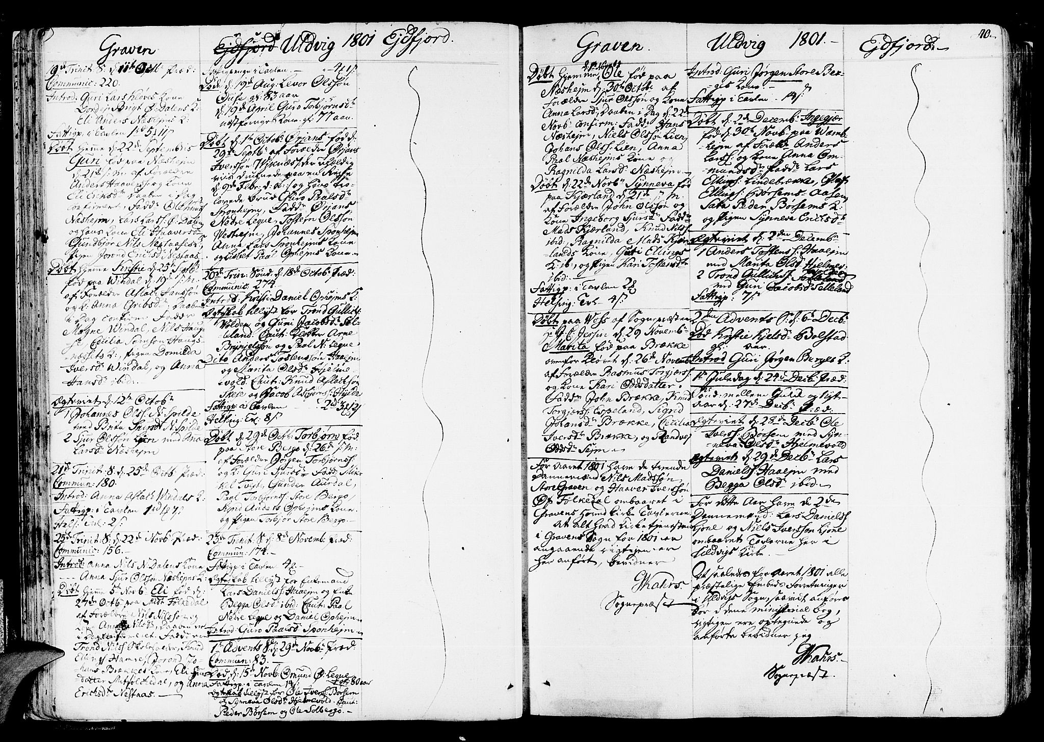 Ulvik sokneprestembete, SAB/A-78801/H/Haa: Parish register (official) no. A 11, 1793-1838, p. 40